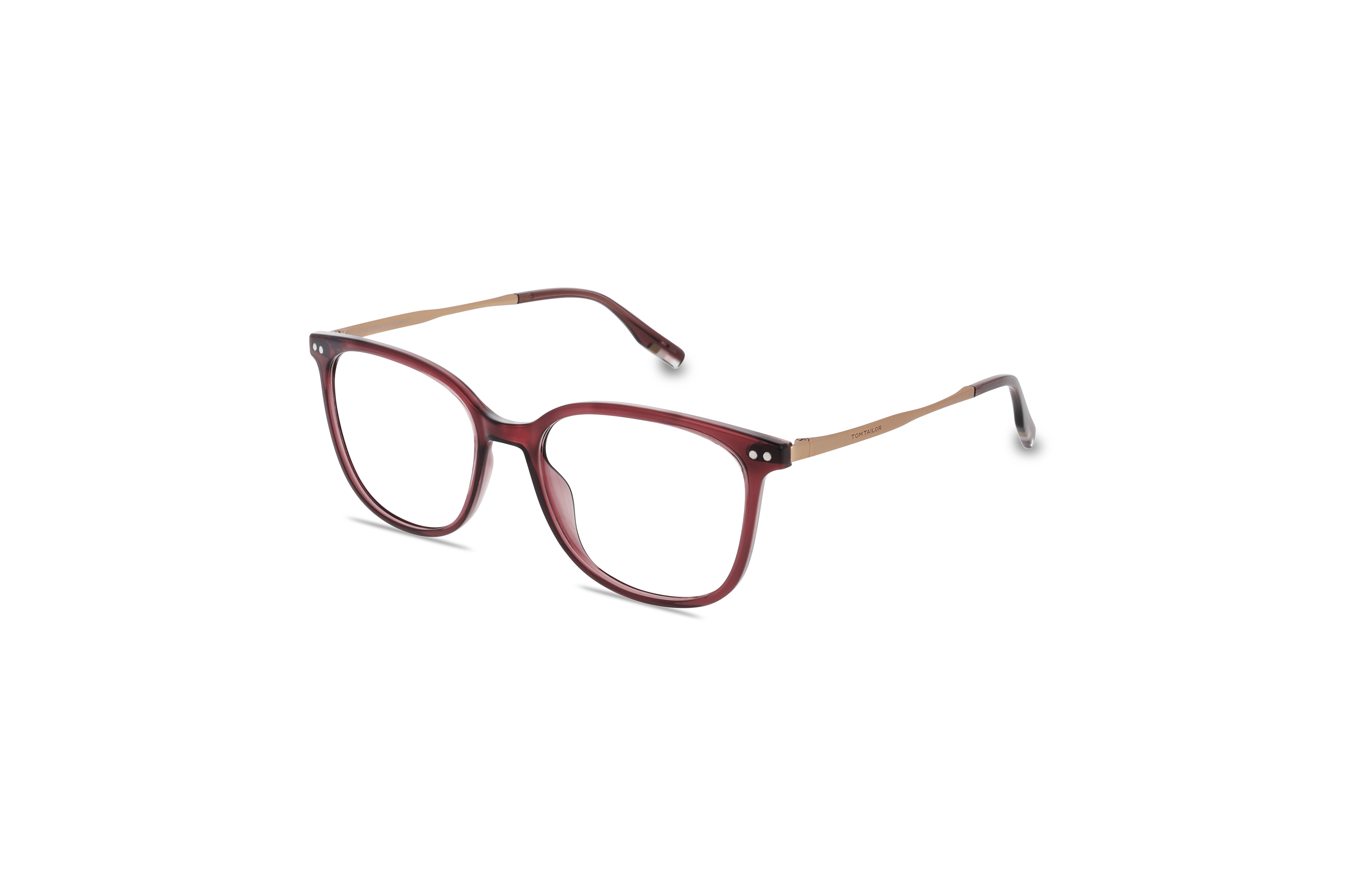 45° Ansicht der Brille Tom Tailor 671006 in Violett auf weißem Hintergrund.