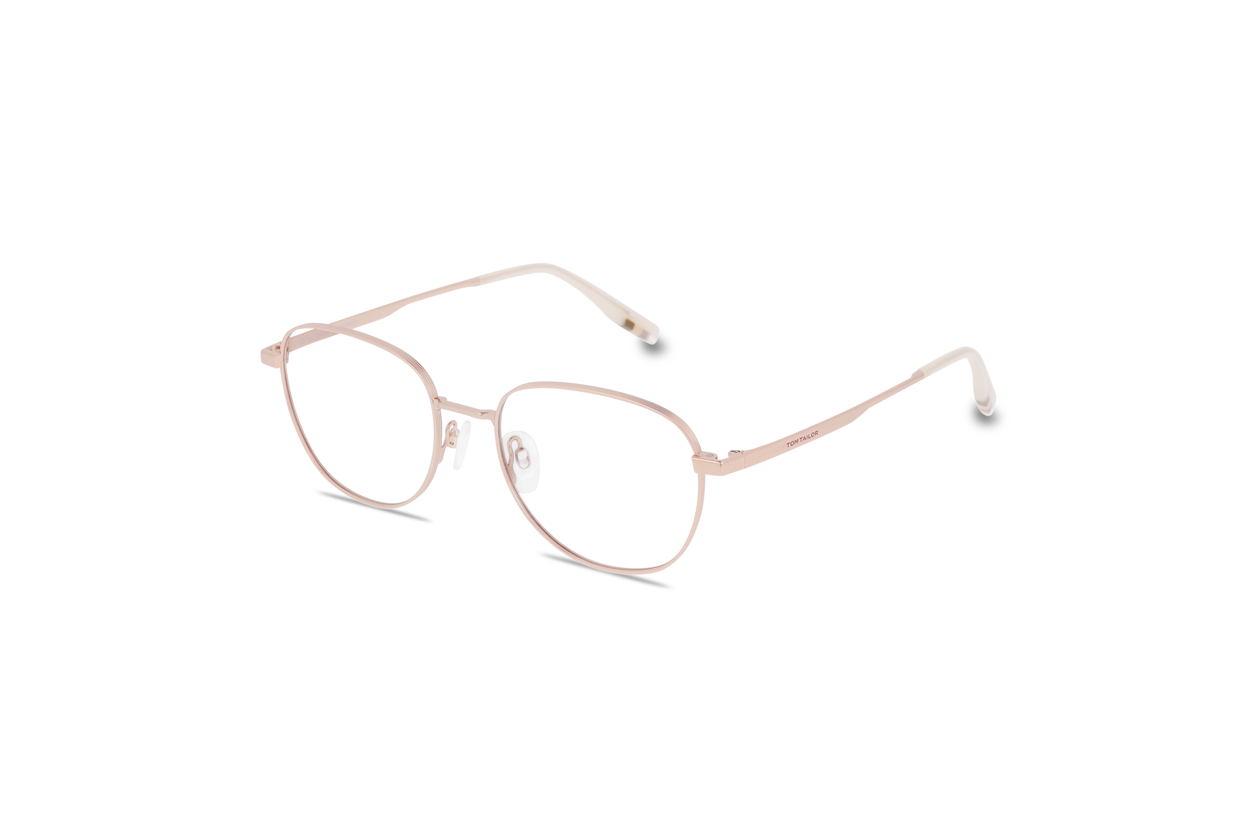 45° Ansicht der Brille Tom Tailor 672006 in Gold auf weißem Hintergrund.