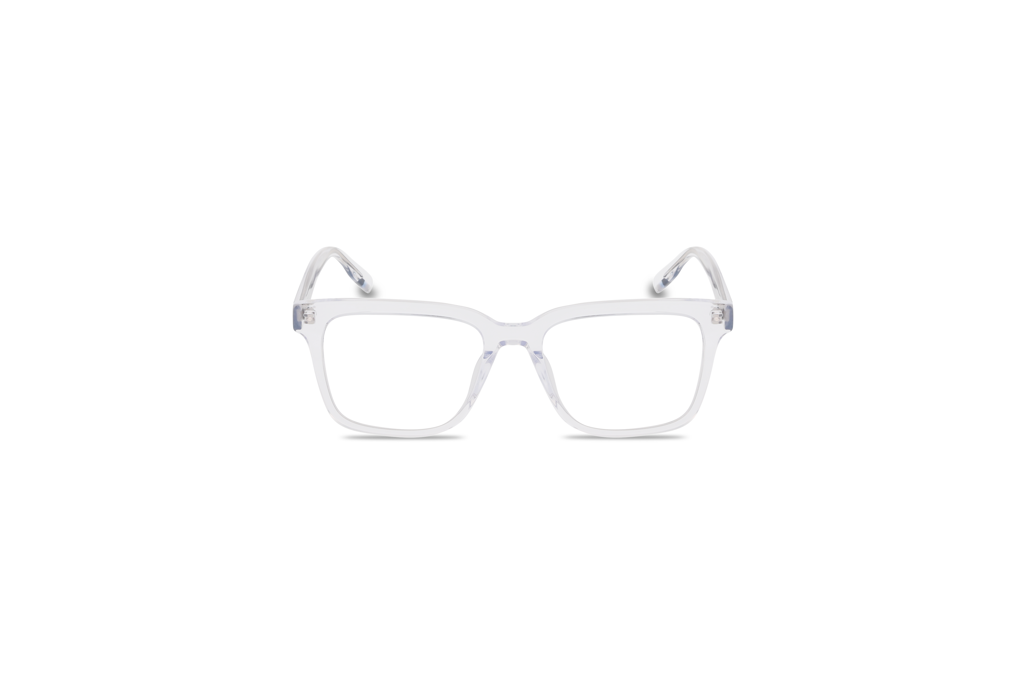 Die Brille Tom Tailor 673002 in Transparent auf weißem Hintergrund in Frontalansicht.