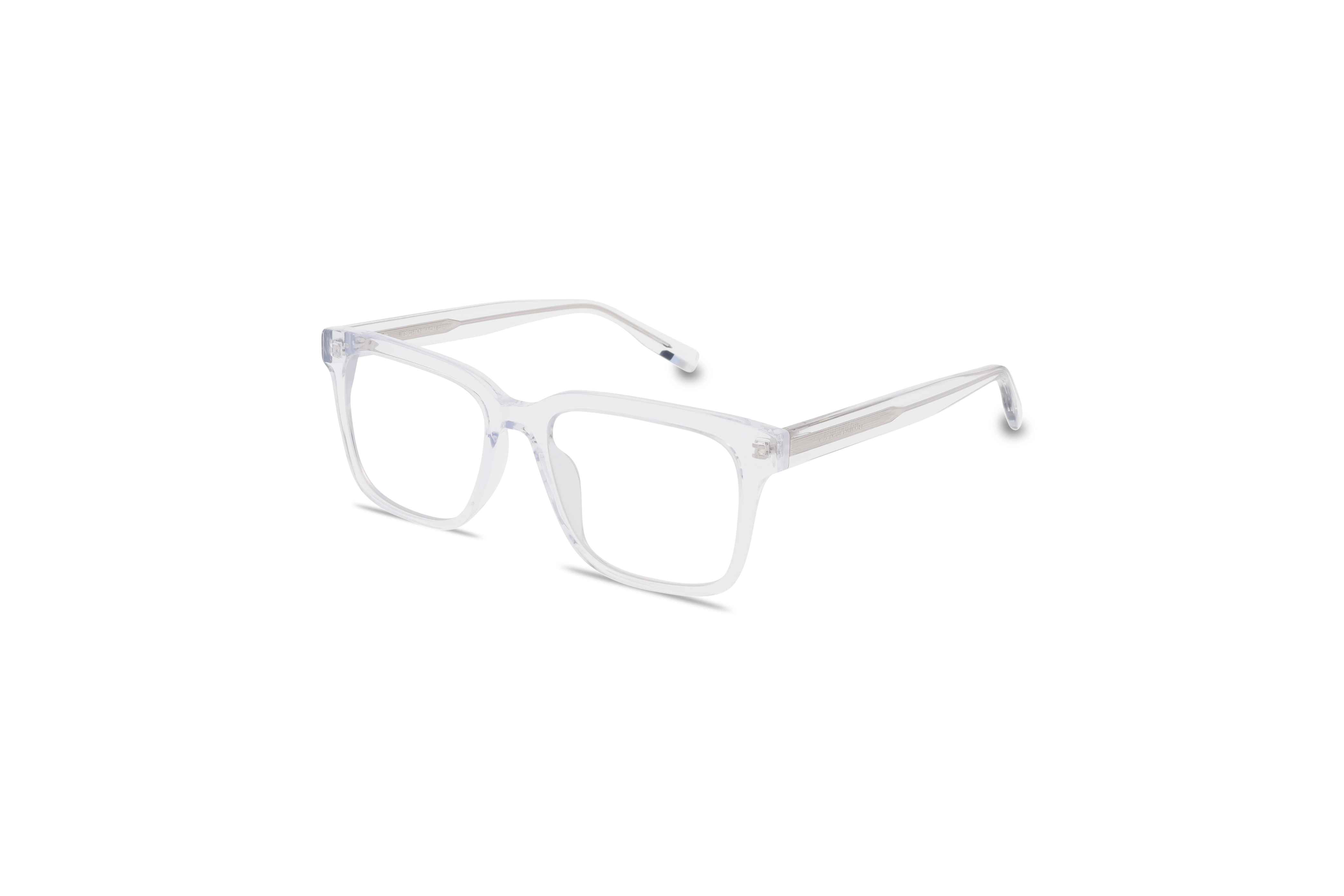 45° Ansicht der Brille Tom Tailor 673002 in Transparent auf weißem Hintergrund.
