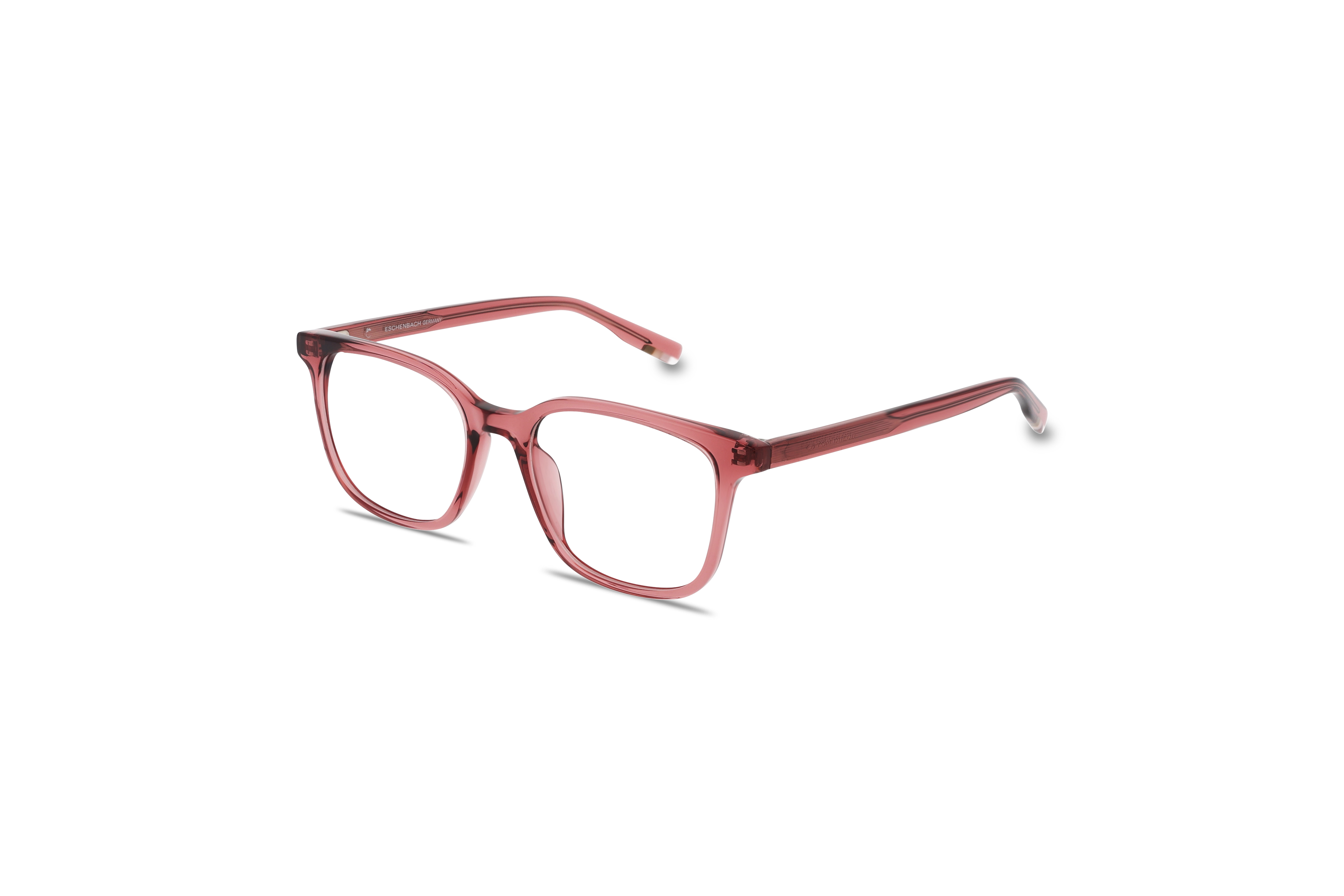 45° Ansicht der Brille Tom Tailor 673004 in Pink auf weißem Hintergrund.