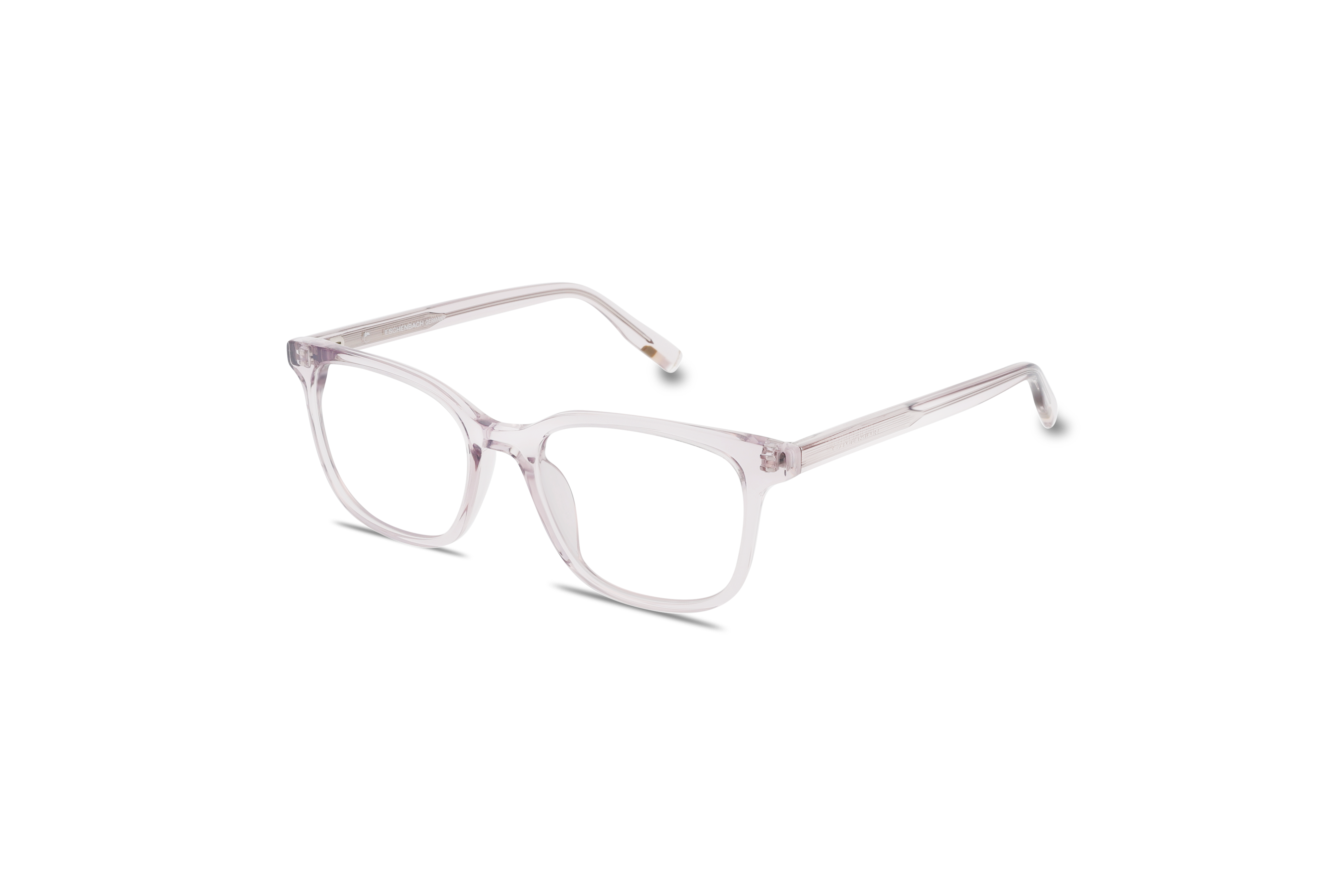 45° Ansicht der Brille Tom Tailor 673004 in Transparent auf weißem Hintergrund.