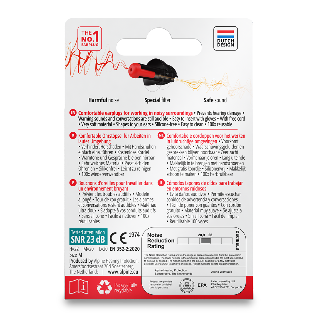 Alpine Gehörschutz Worksafe