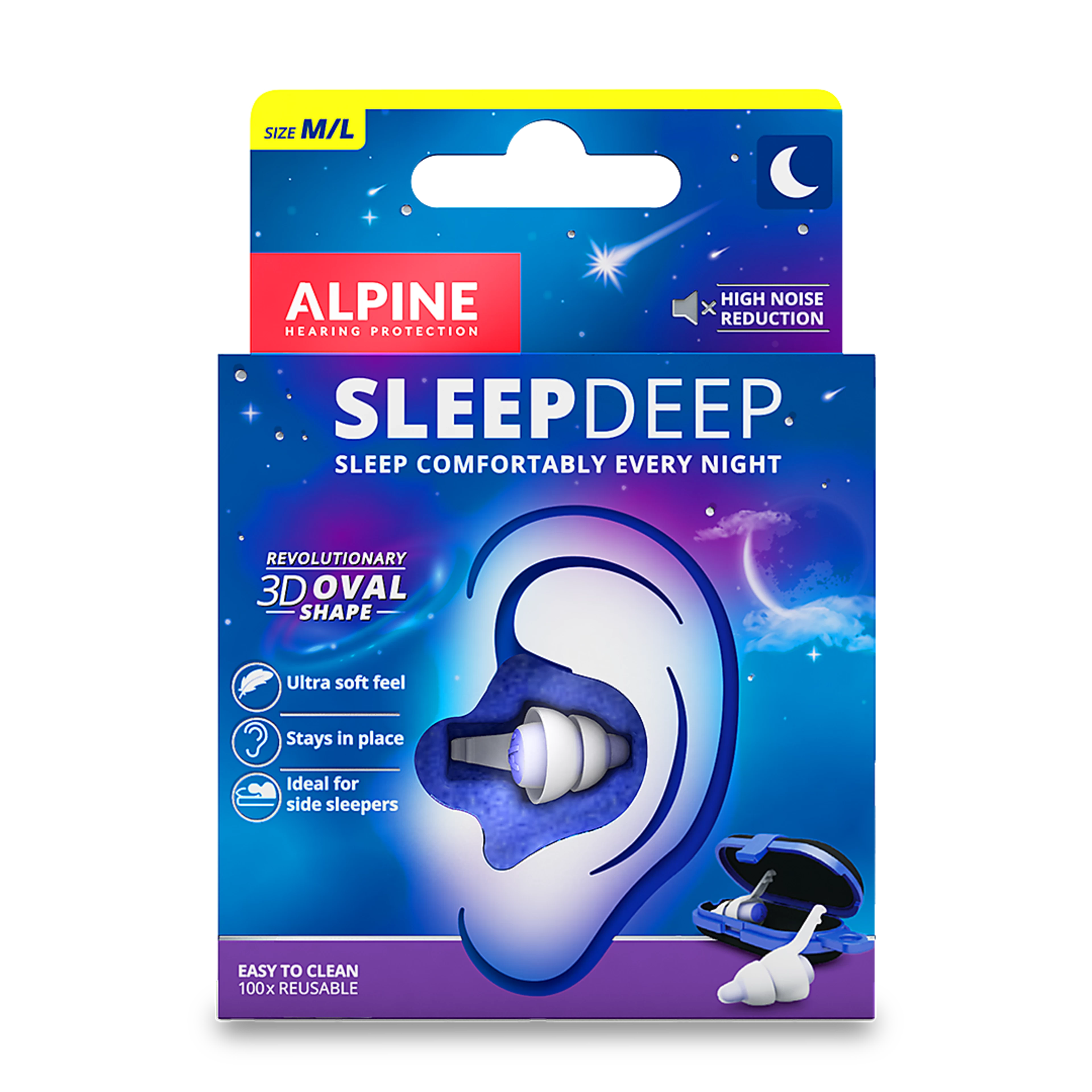 Alpine Gehörschutz SleepDeep M/L