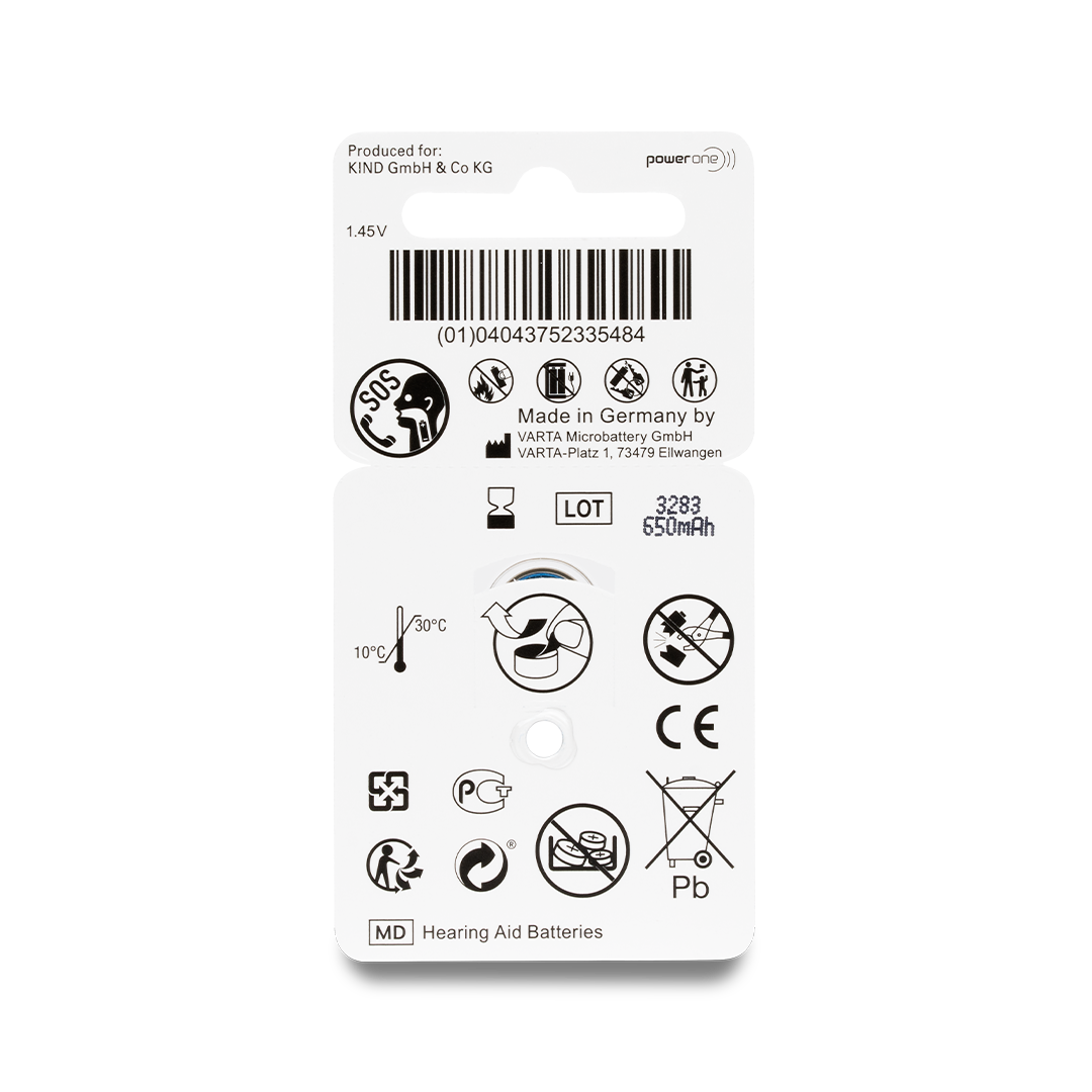 KIND Hörgerätebatterie ZL1