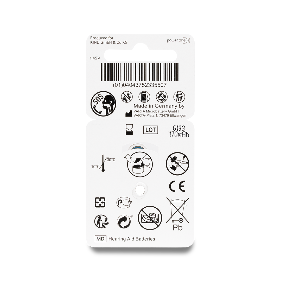 KIND Hörgerätebatterie ZL3