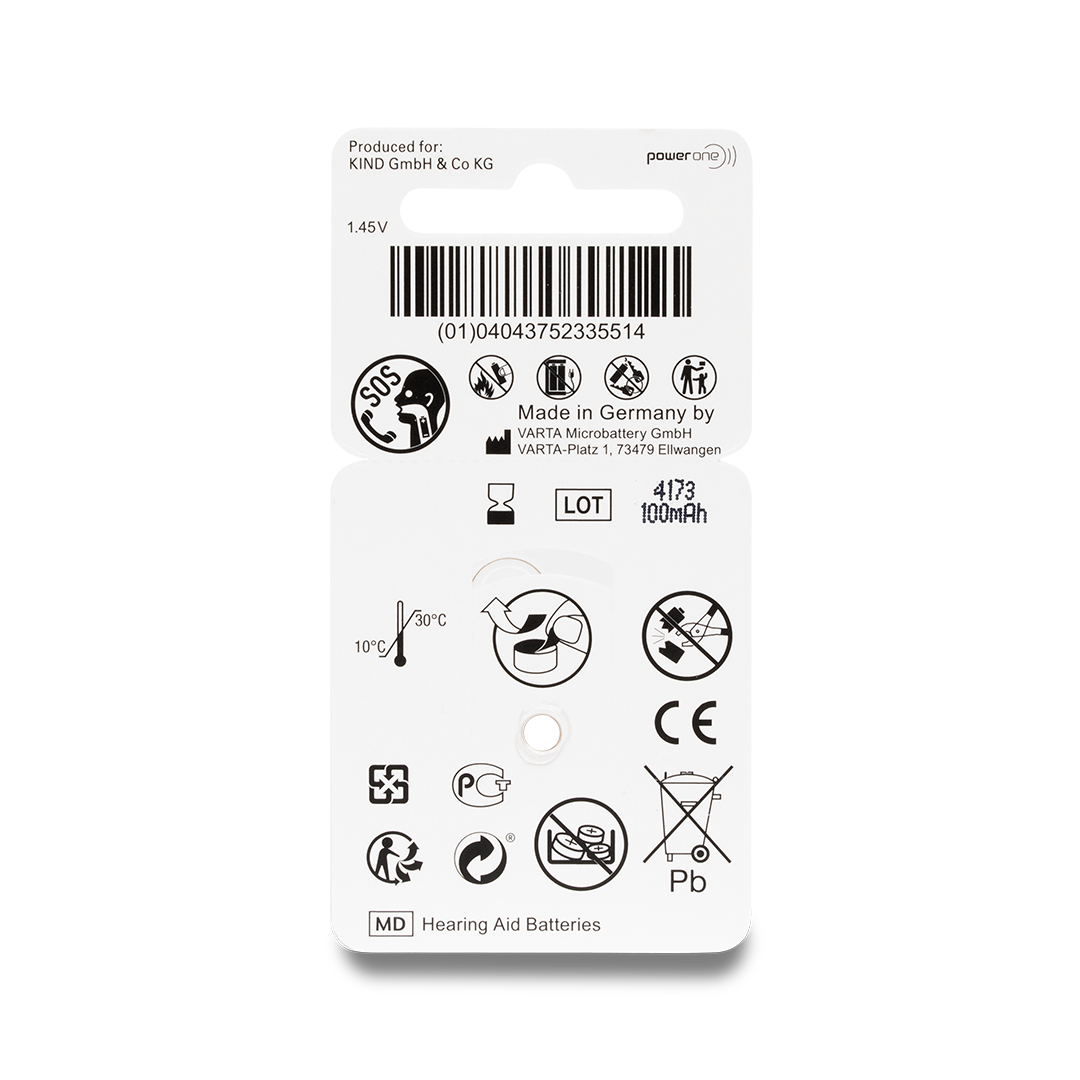 KIND Hörgerätebatterie ZL4