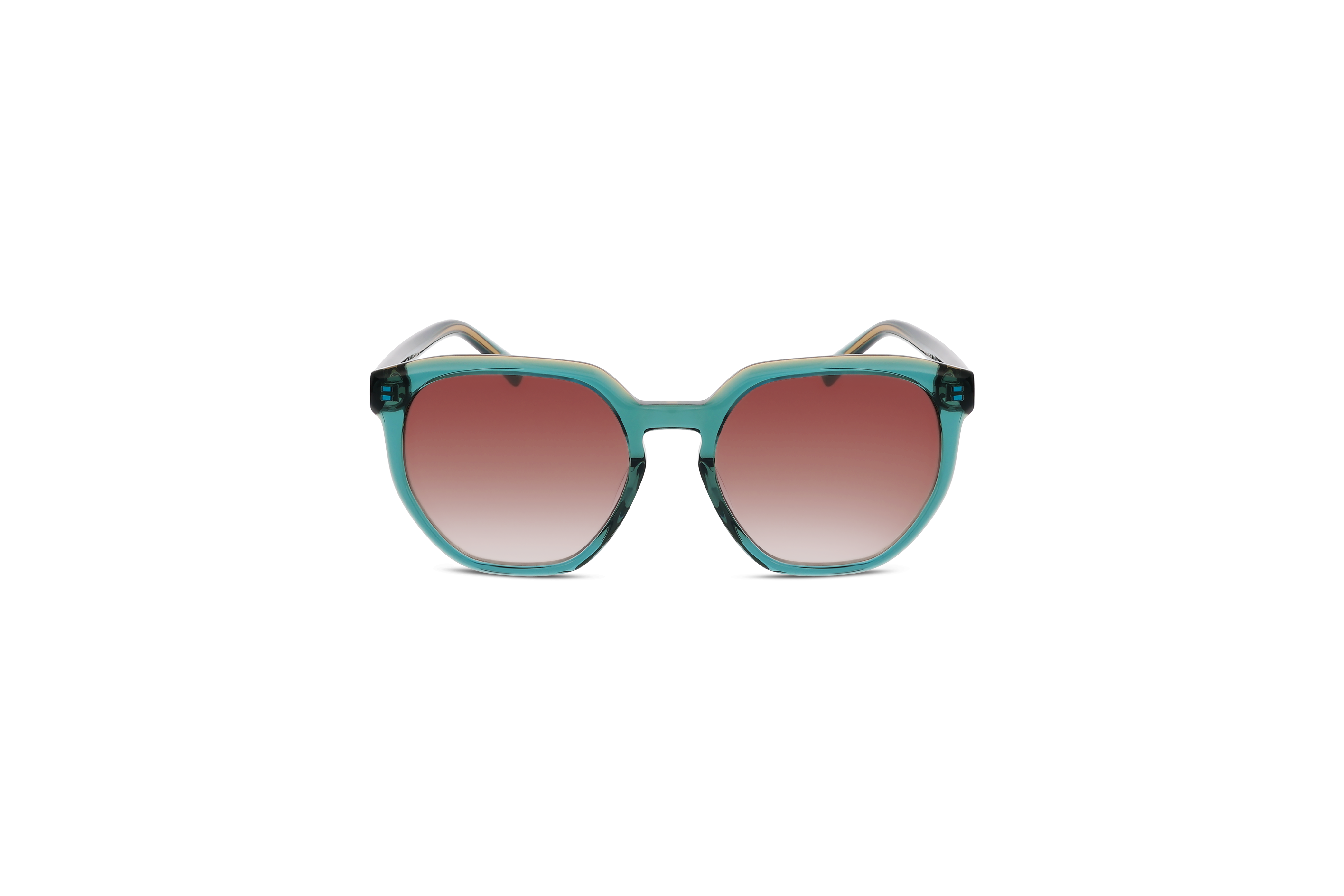 KIND KIND S1060 E26 Unisex Sonnenbrille mit und ohne Sehstärke / Tuerkis / rechteckig