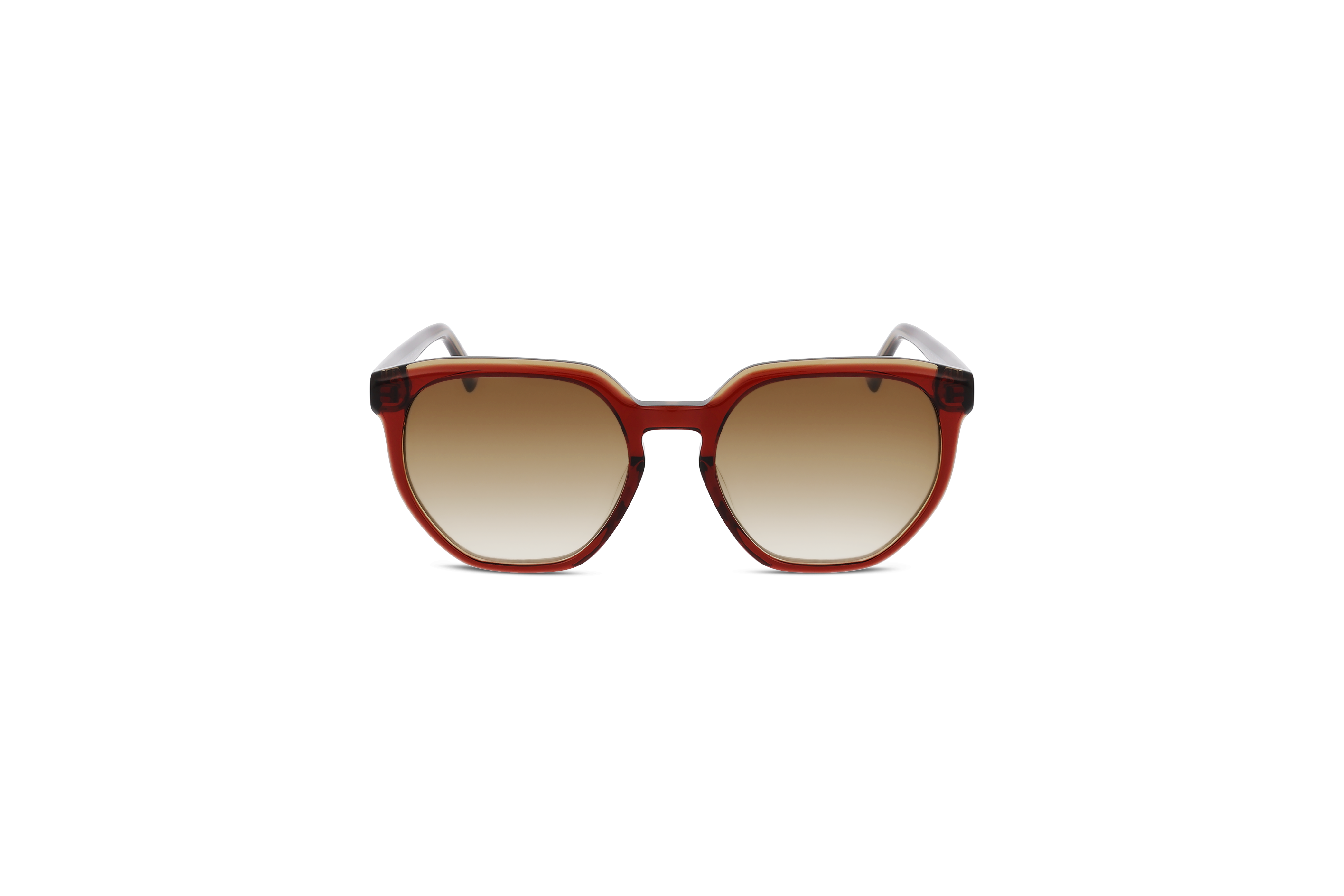 KIND KIND S1060 E26 Unisex Sonnenbrille mit und ohne Sehstärke / Rot / rechteckig