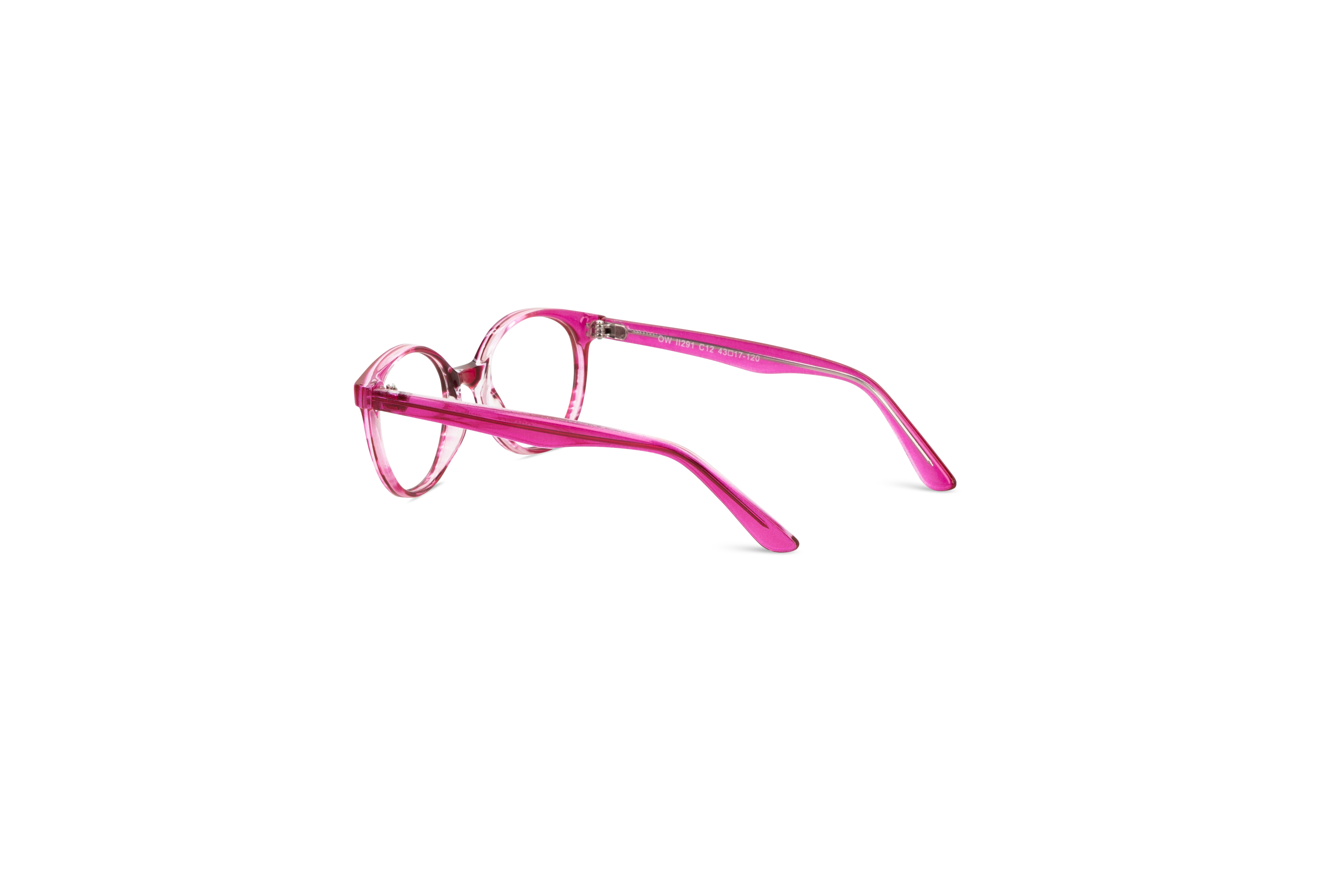 Die Kinderbrille Owlet II291 in Pink mit Innenansicht.