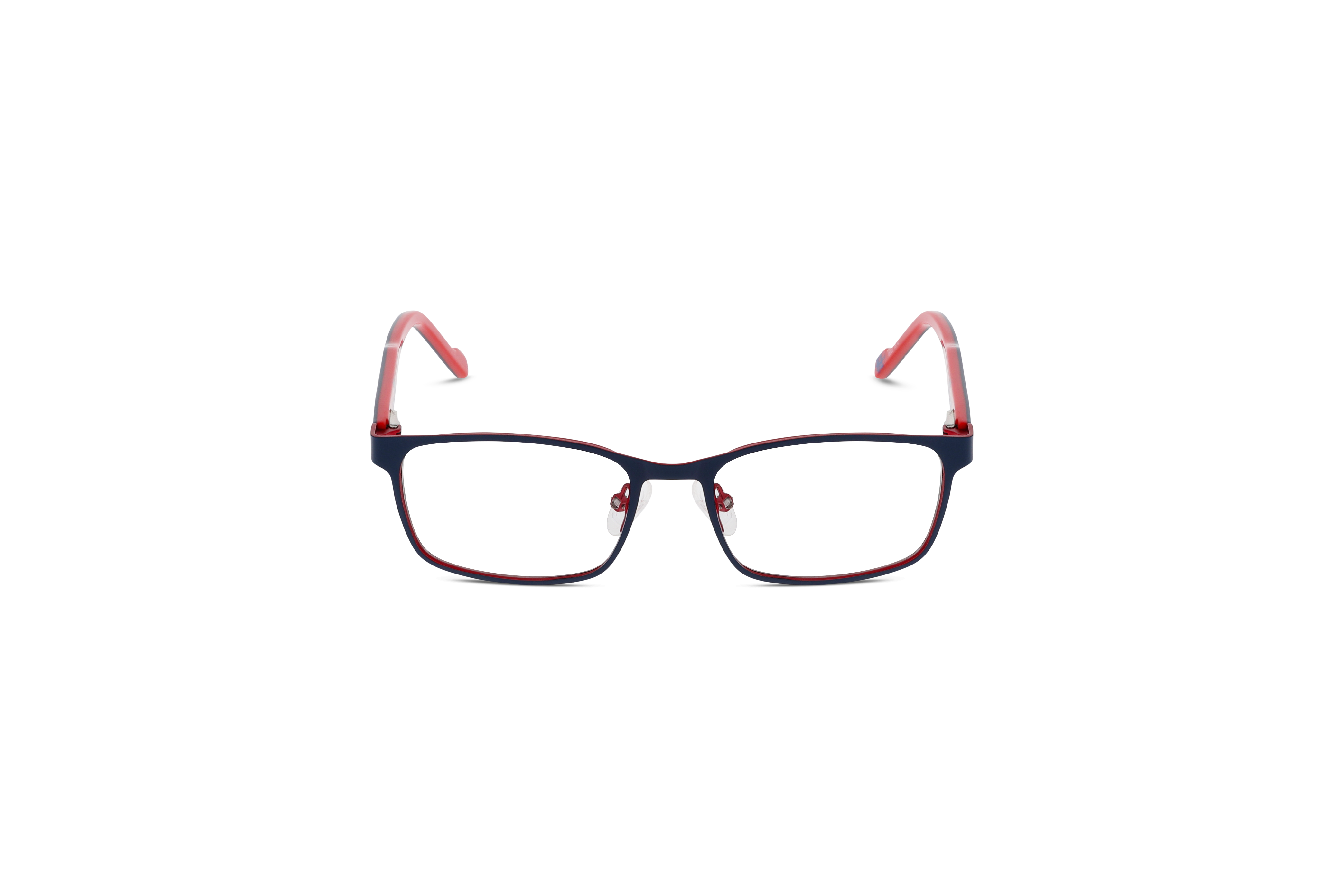 Die Kinderbrille Star Wars SW MM005 in Blau auf weißem Hintergrund in Frontalansicht.