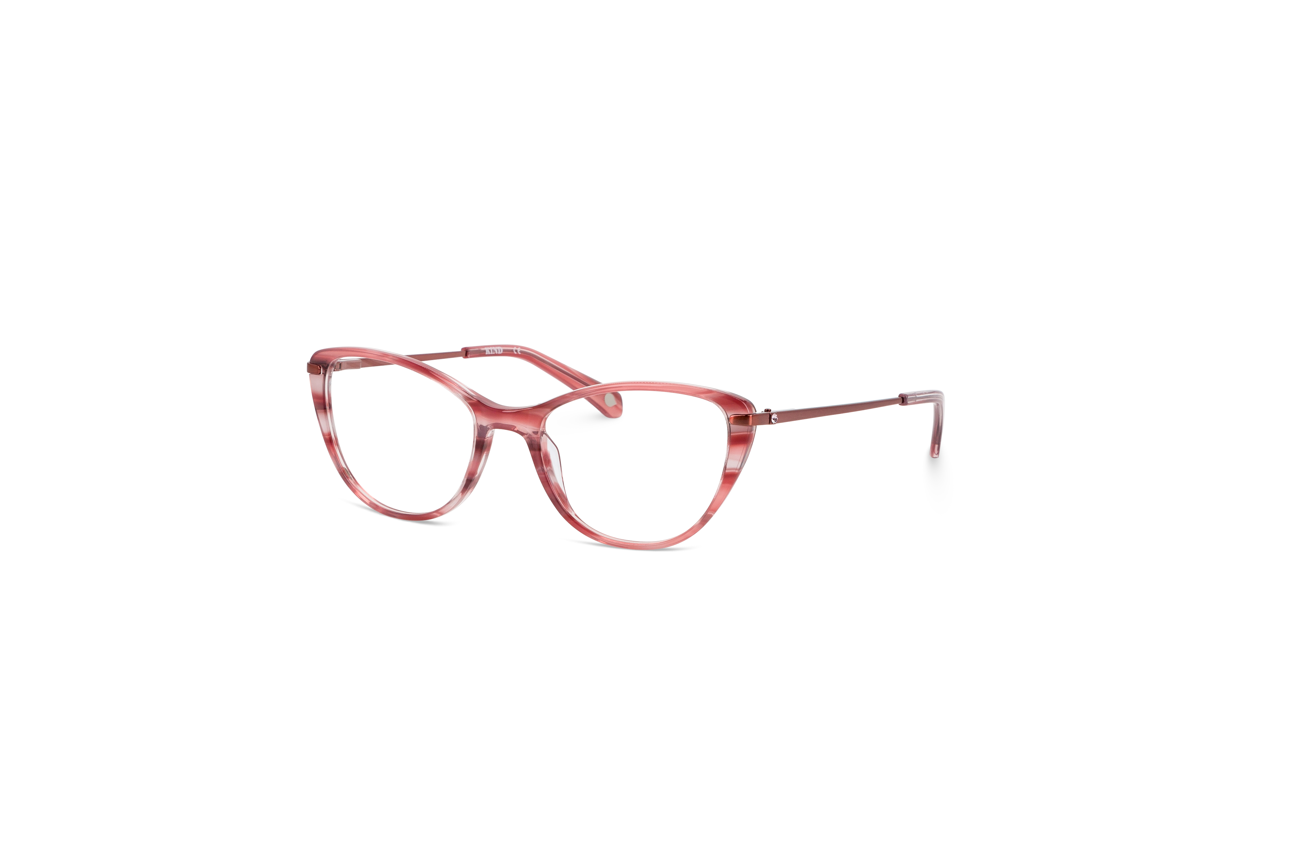 45° Ansicht der Brille KIND Liv in Mehrfarbig auf weißem Hintergrund.