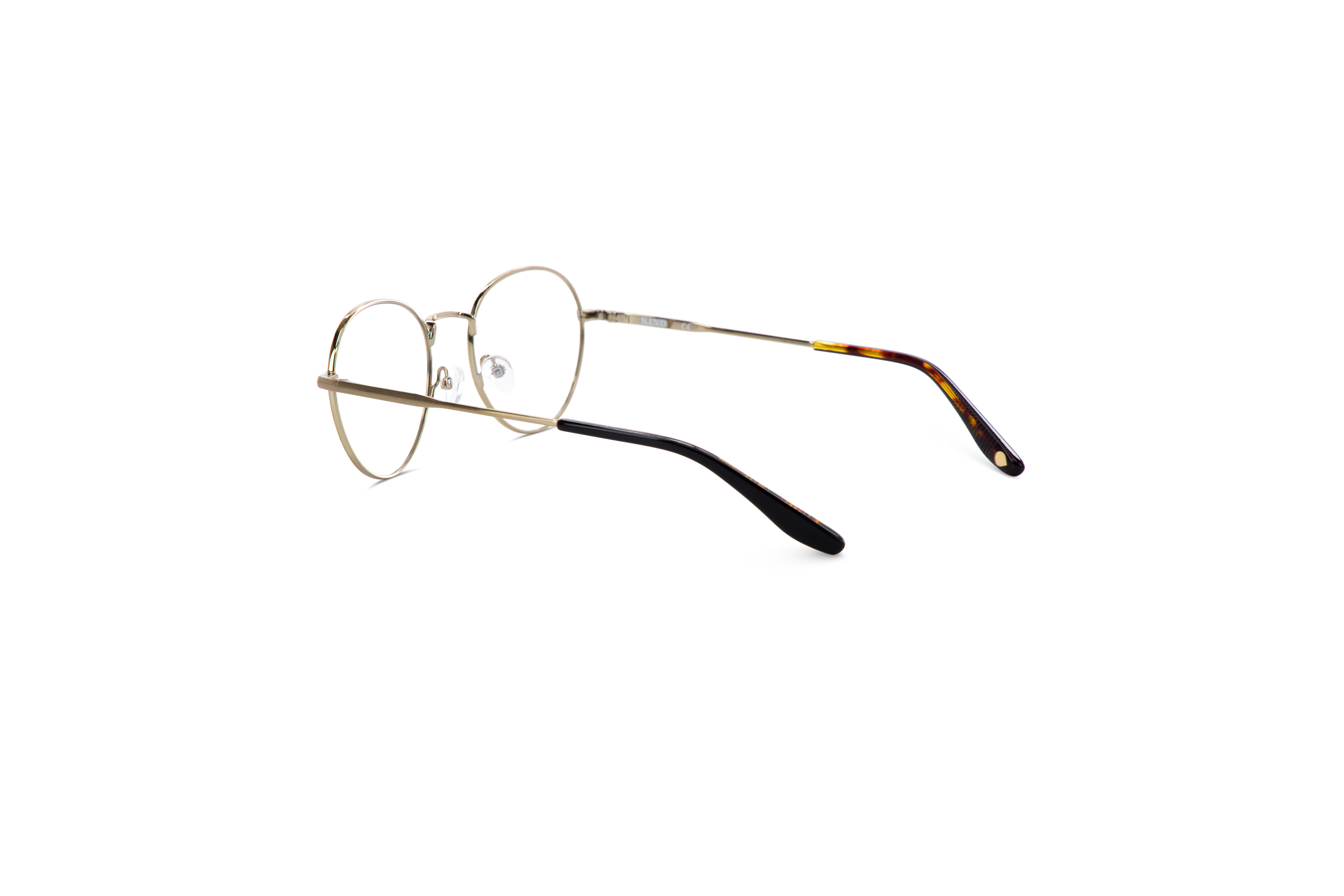 Die Brille KIND Hallvard in Havanna mit Innenansicht.