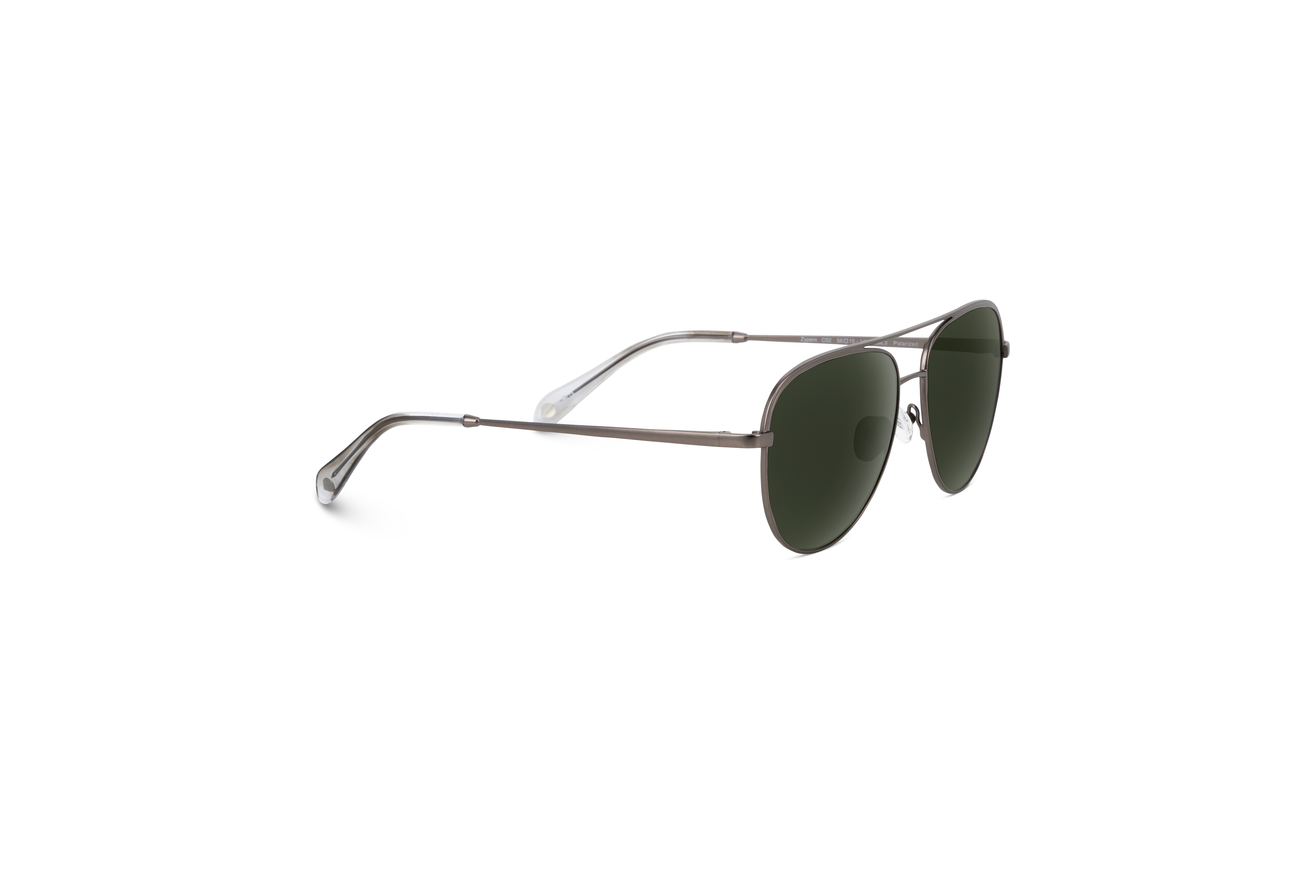 Die Sonnenbrille KIND Zypern in Metallisch mit Seitenansicht.