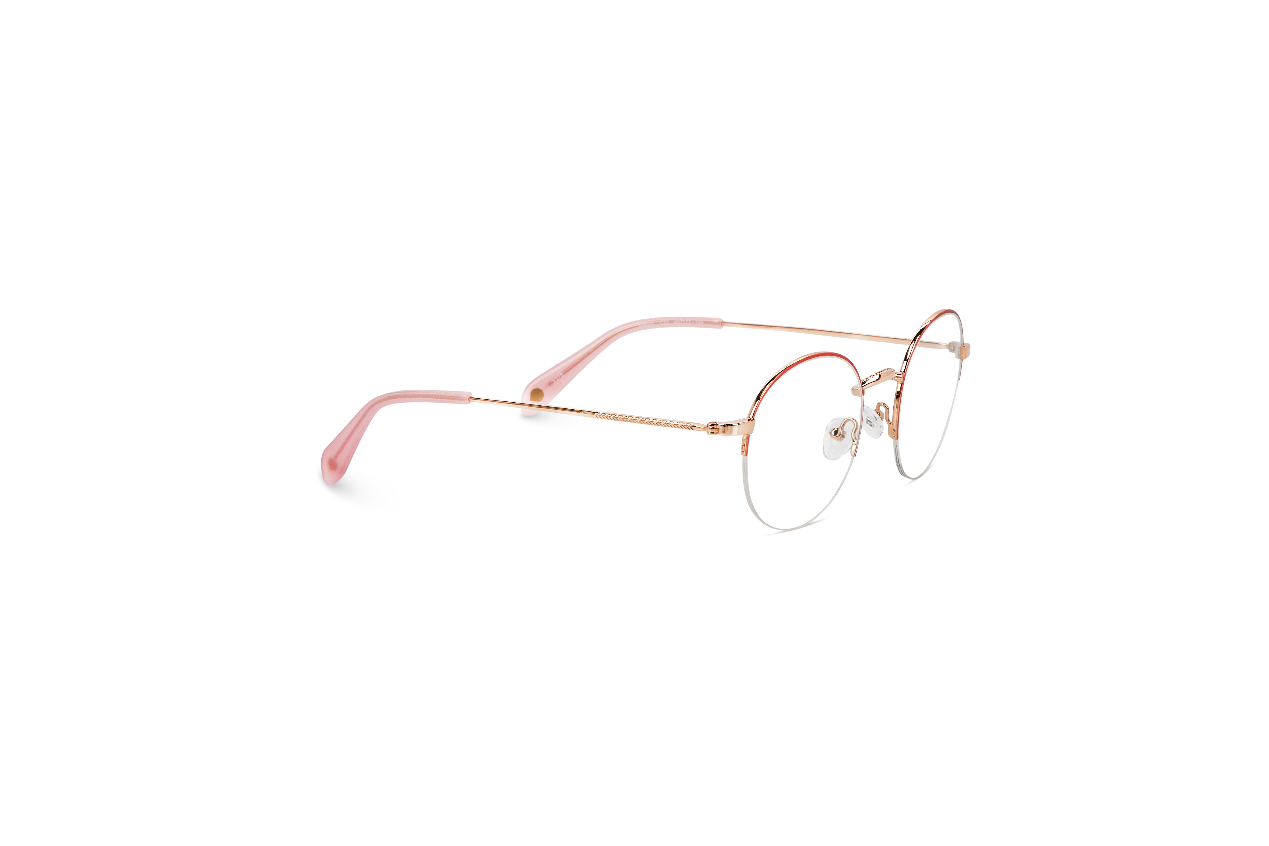 Die Brille KIND Mellum in Pink mit Seitenansicht.