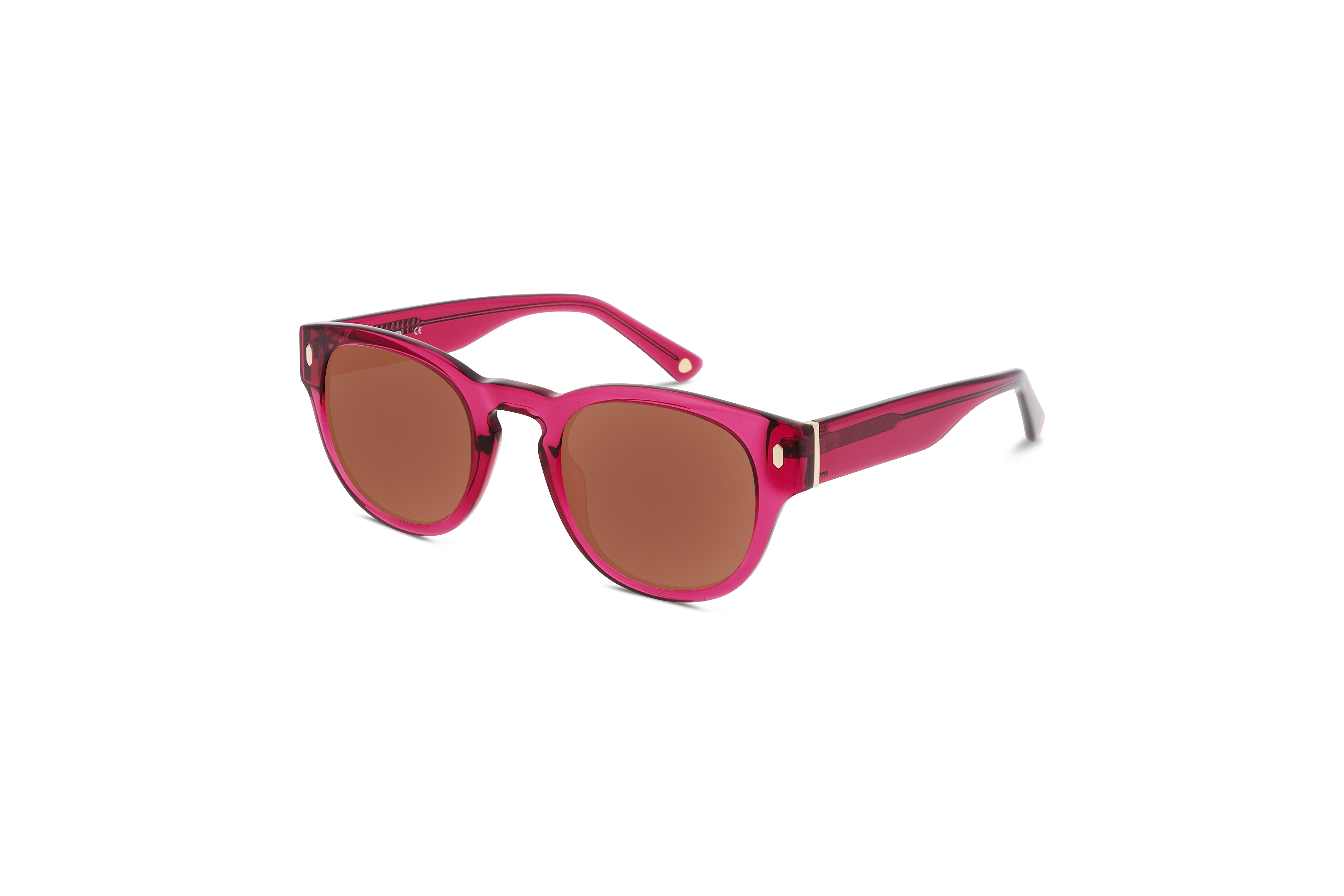 45° Ansicht der Sonnenbrille KIND 1014 in Transparent auf weißem Hintergrund.