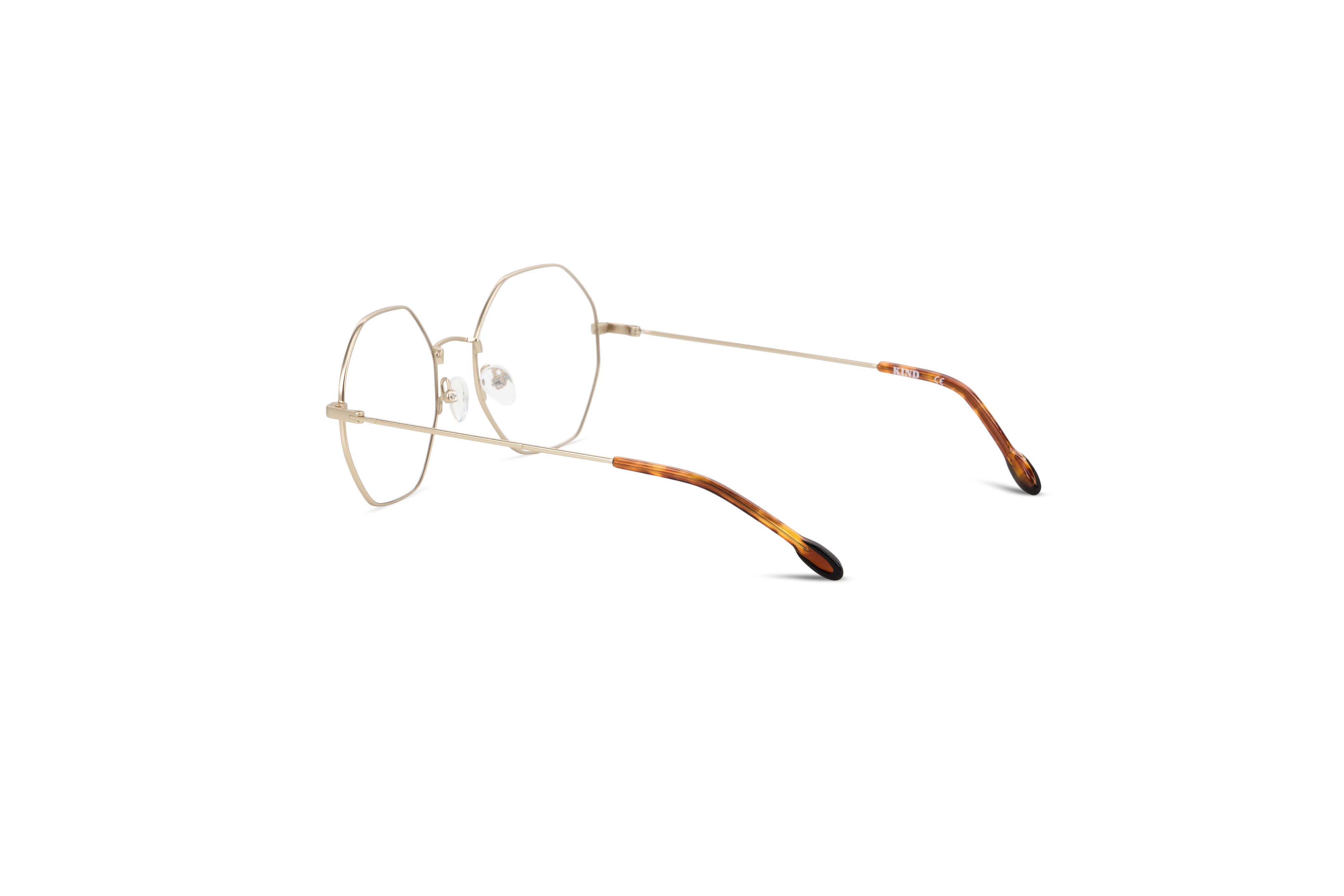 Die Brille KIND Morgan in Gelb mit Innenansicht.