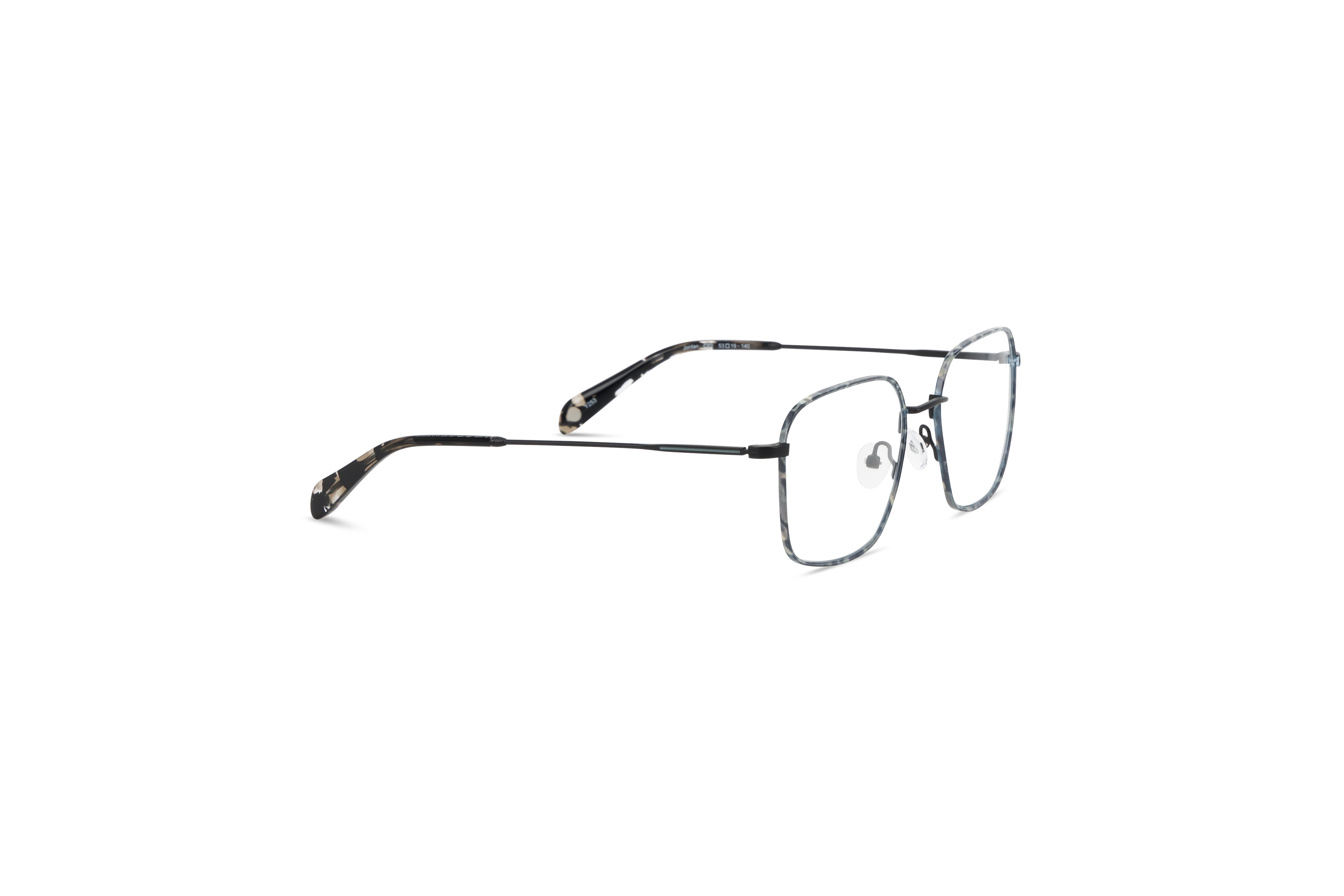 Die Brille KIND Jordan in Grau mit Seitenansicht.