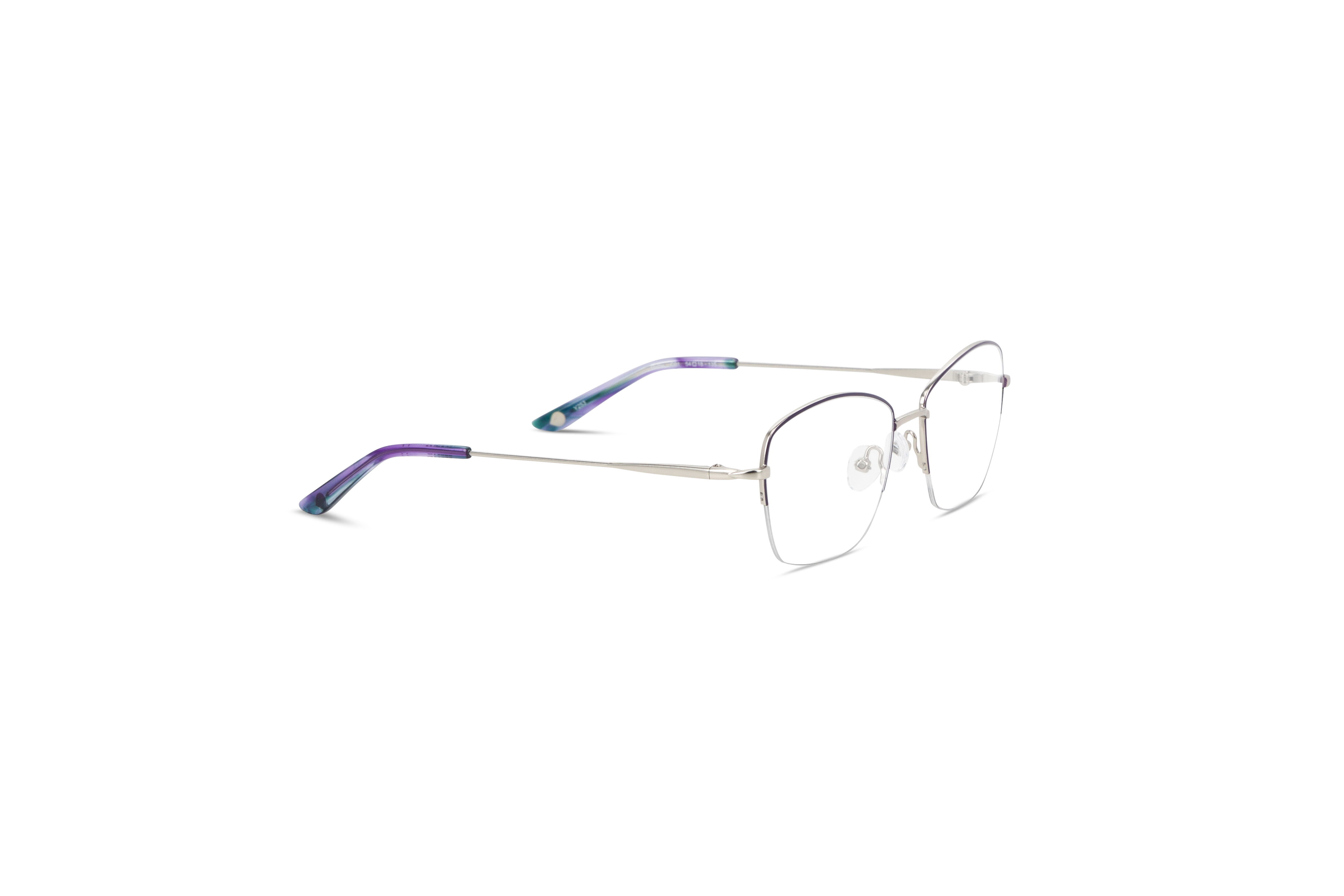 Die Brille KIND Hettie in Violett mit Seitenansicht.