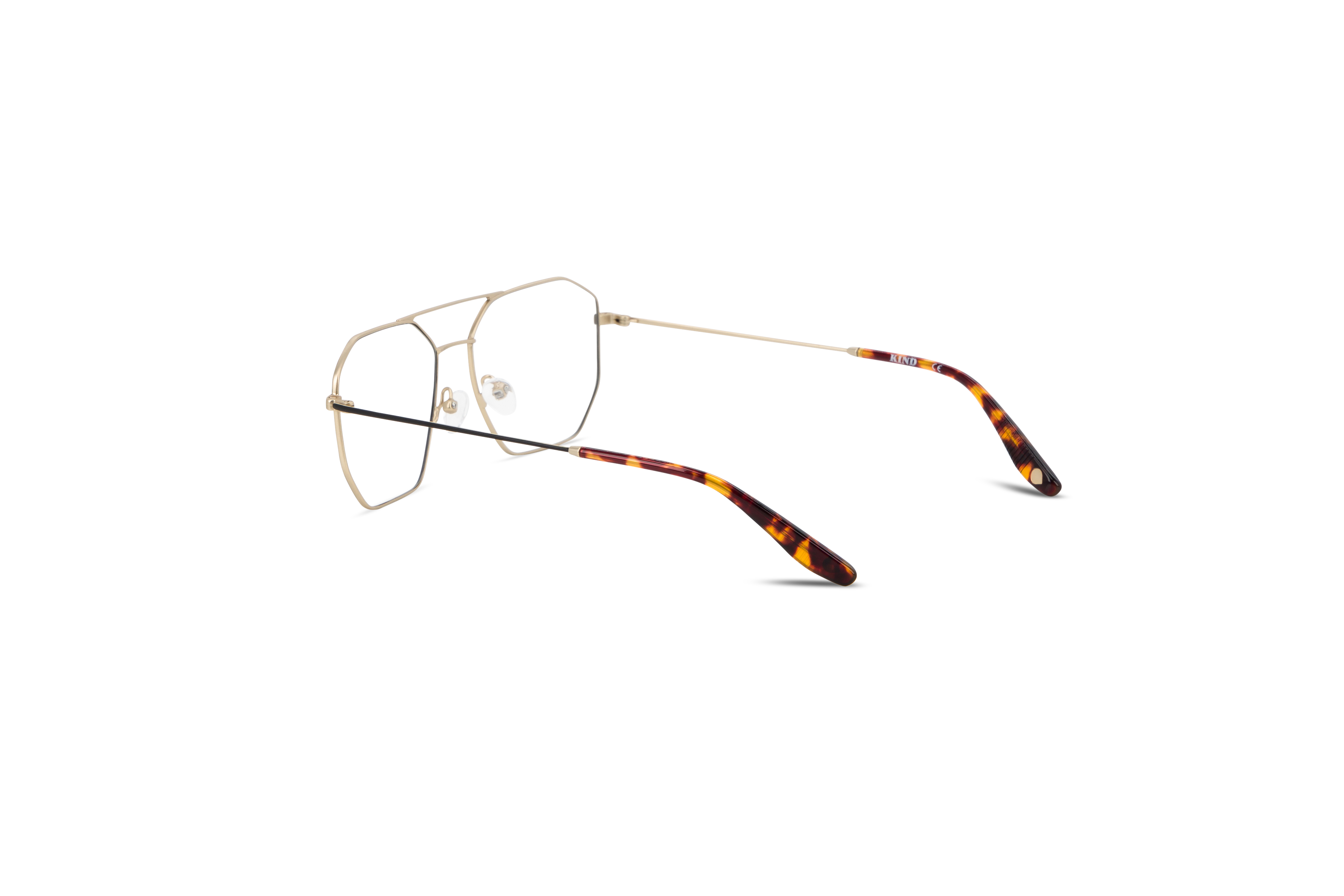 Die Brille KIND Elijah in Schwarz mit Innenansicht.