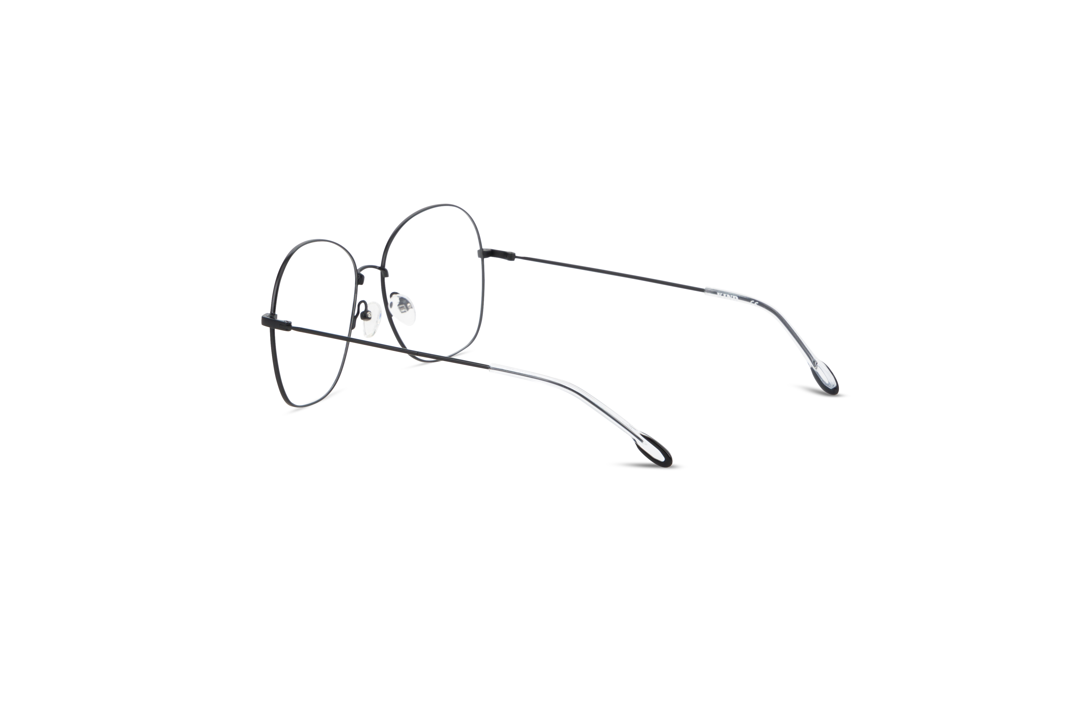 Die Brille KIND Anouk in Schwarz mit Innenansicht.