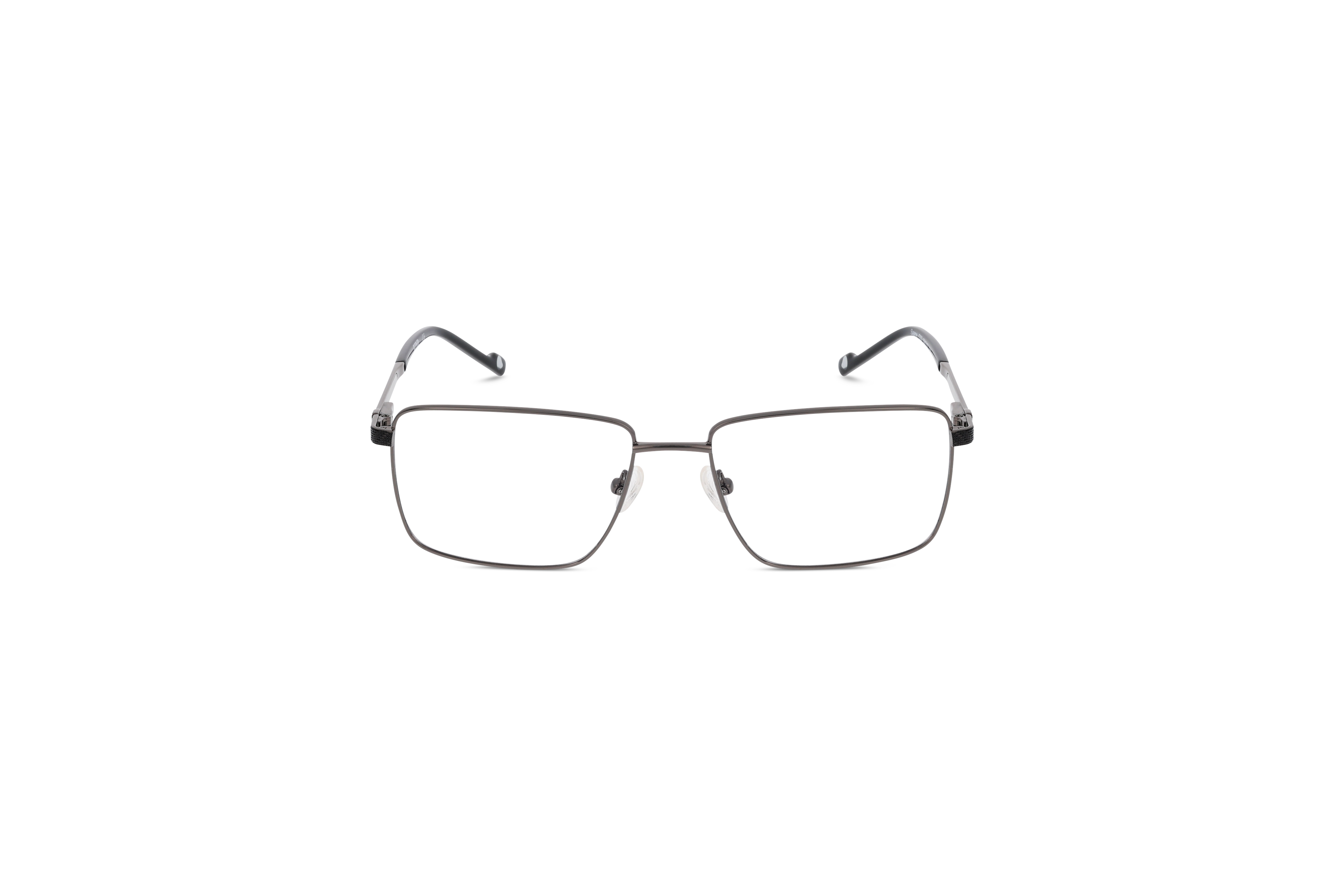Die Brille KIND Saane in Gold auf weißem Hintergrund in Frontalansicht.