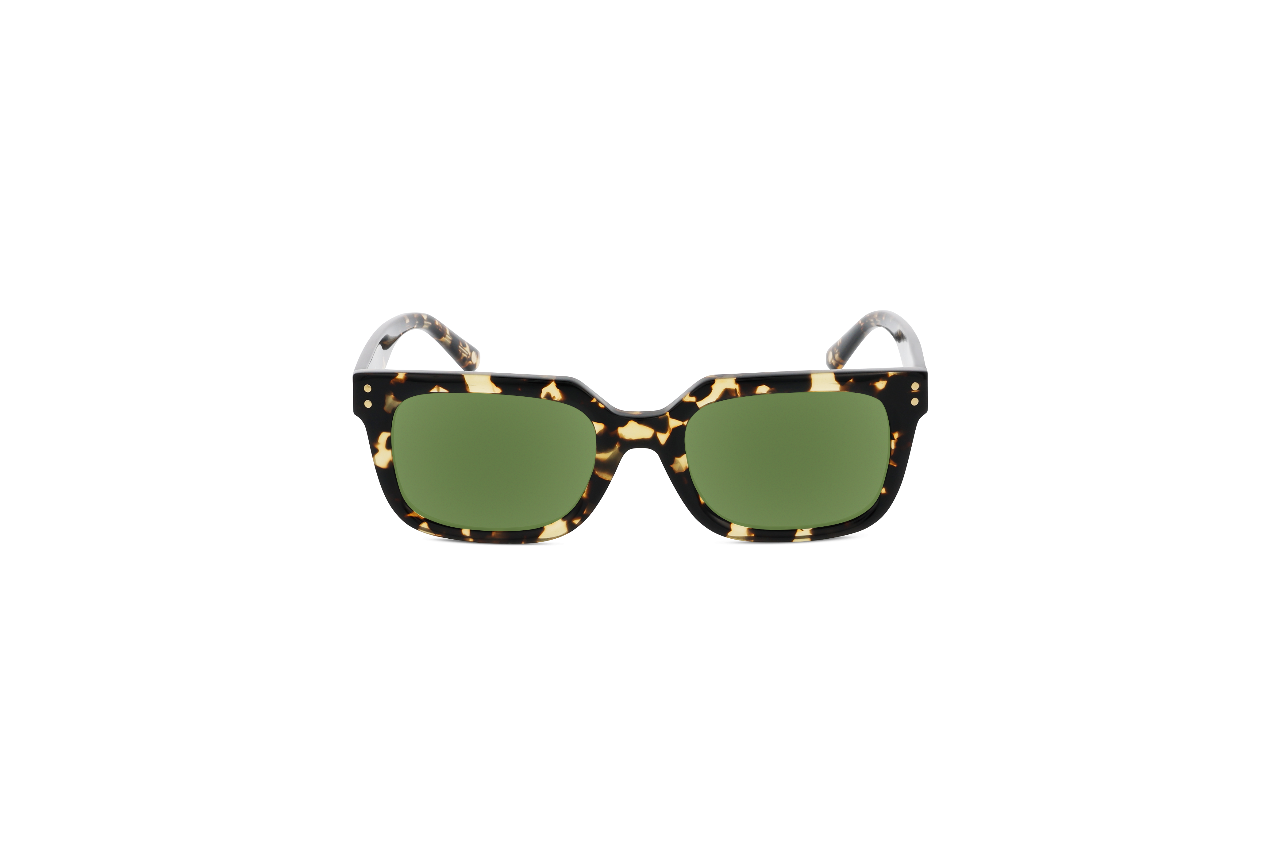 Die Sonnenbrille KIND 1023 in Havanna auf weißem Hintergrund in Frontalansicht.