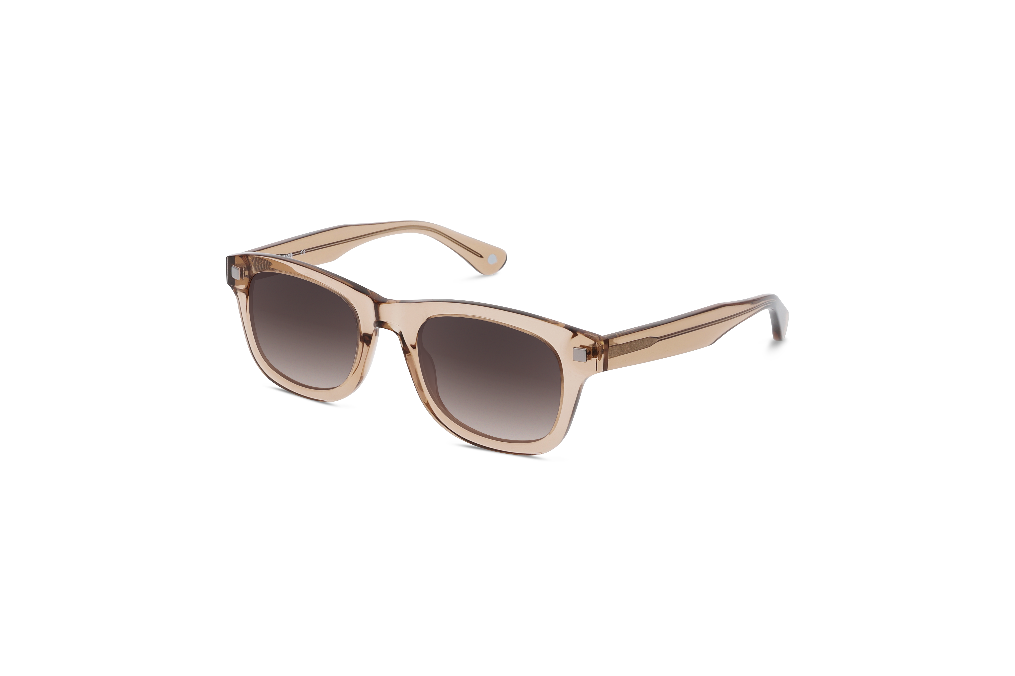 45° Ansicht der Sonnenbrille KIND 1031 in Transparent auf weißem Hintergrund.