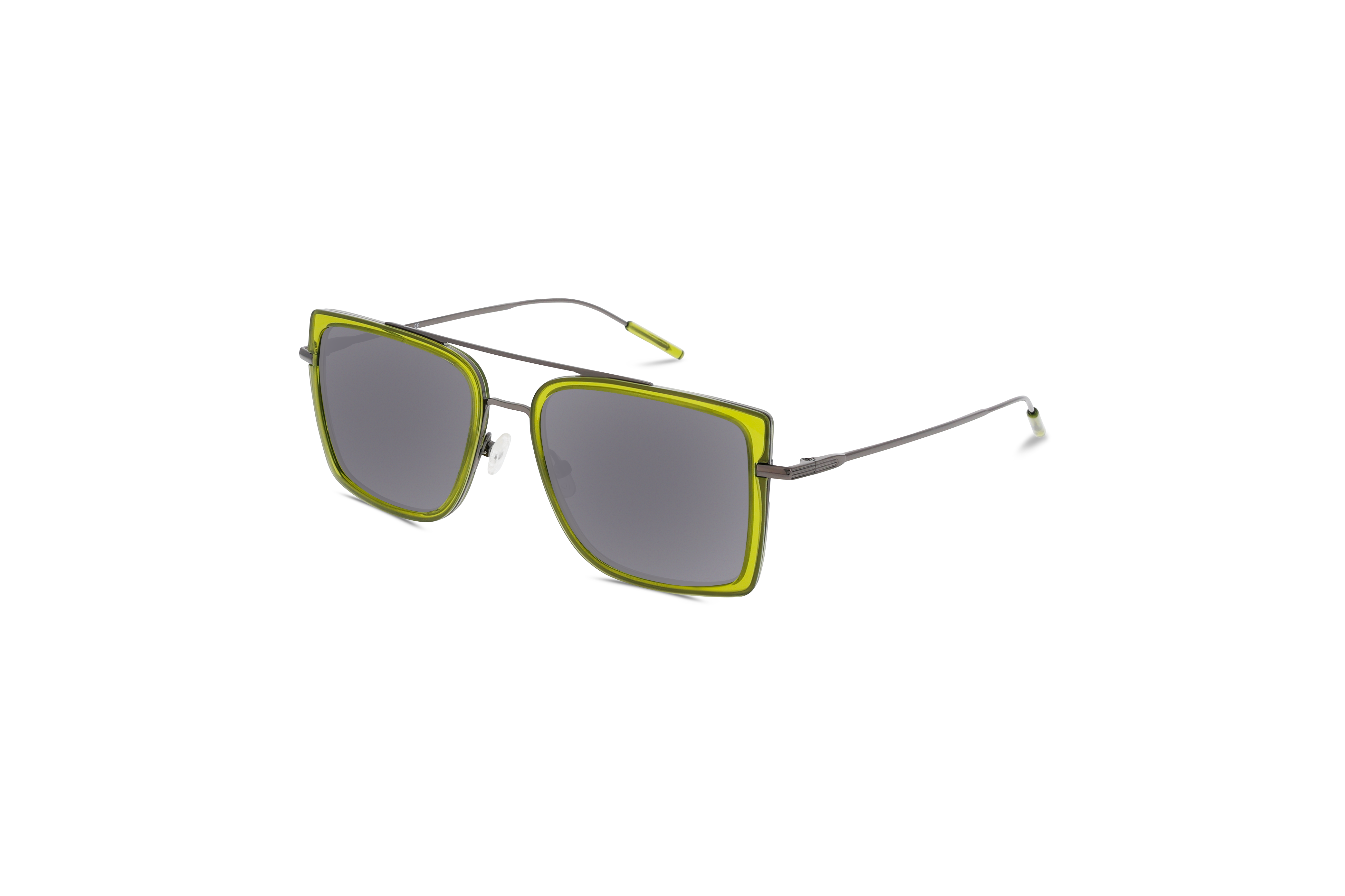 45° Ansicht der Sonnenbrille KIND 1033 in Transparent auf weißem Hintergrund.