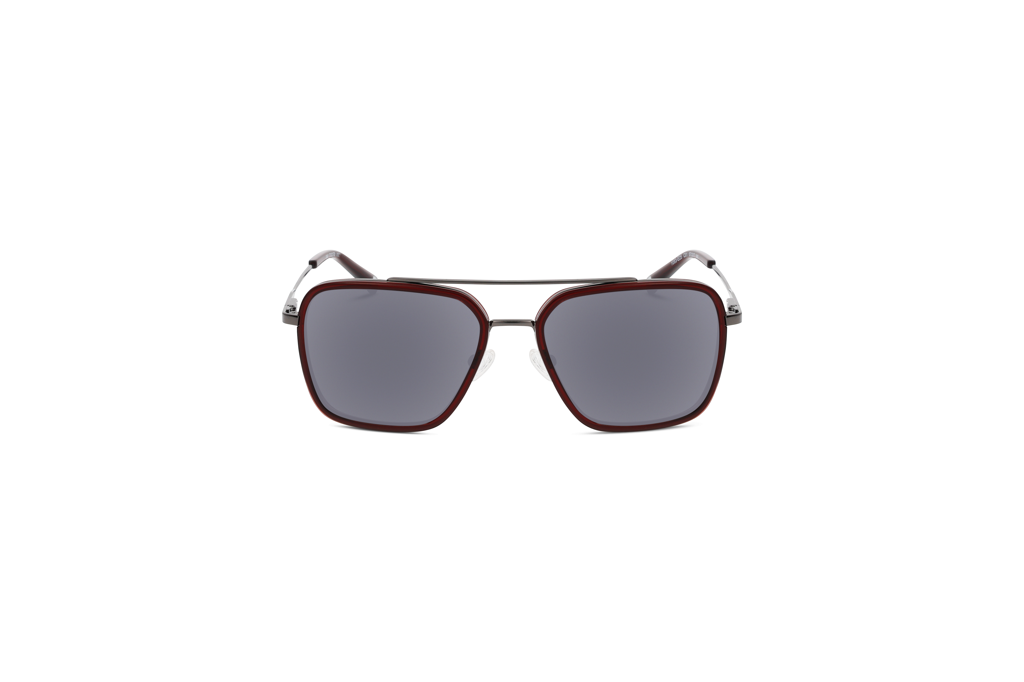 KIND 1053 Unisex Sonnenbrille mit und ohne Sehstärke / Rot / rechteckig