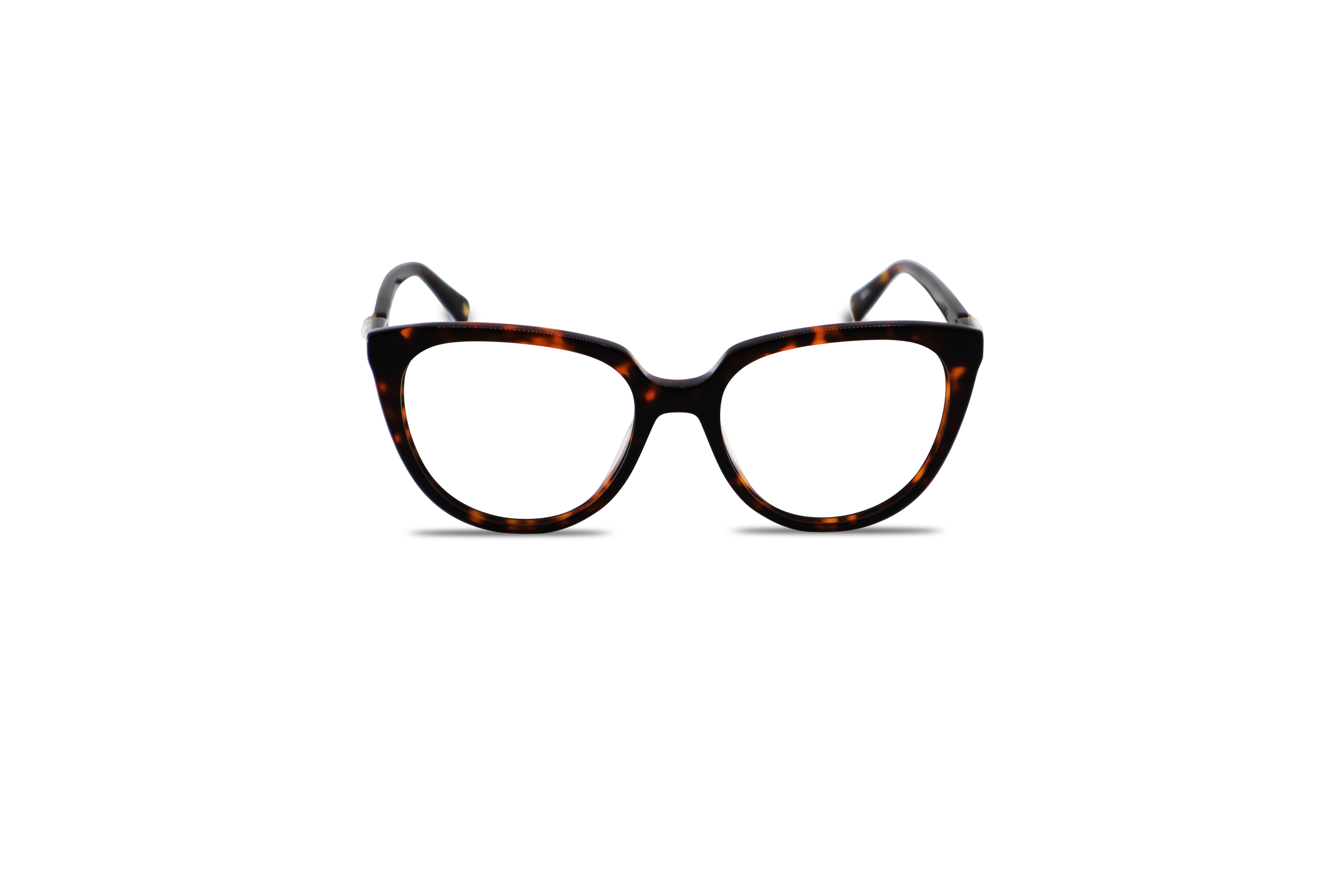 Die Brille KIND K1071 E25 in Rot auf weißem Hintergrund in Frontalansicht.