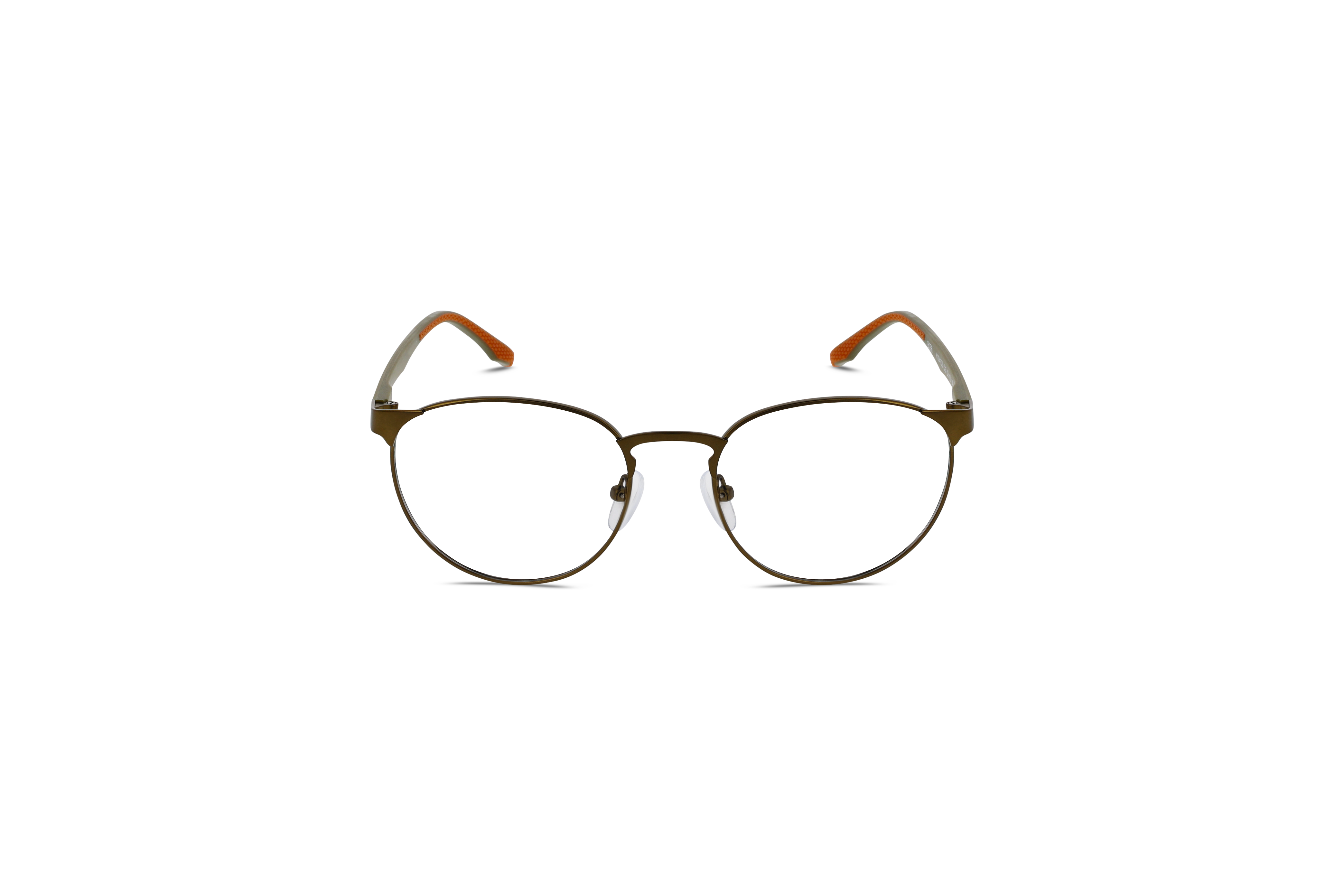 Die Brille KIND K1094 E25 in Metallisch auf weißem Hintergrund in Frontalansicht.