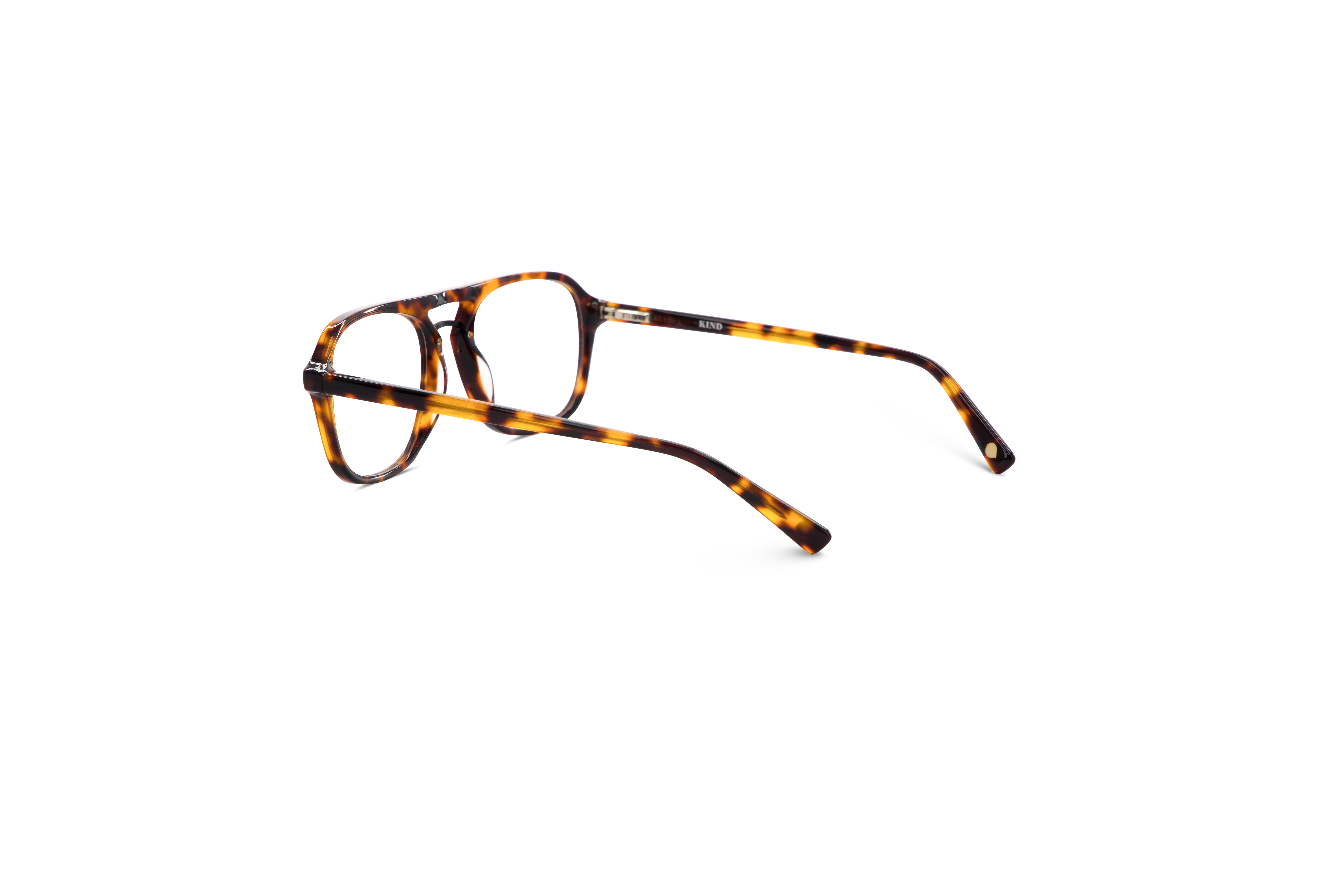 Die Brille KIND Zagreb in Havanna mit Innenansicht.
