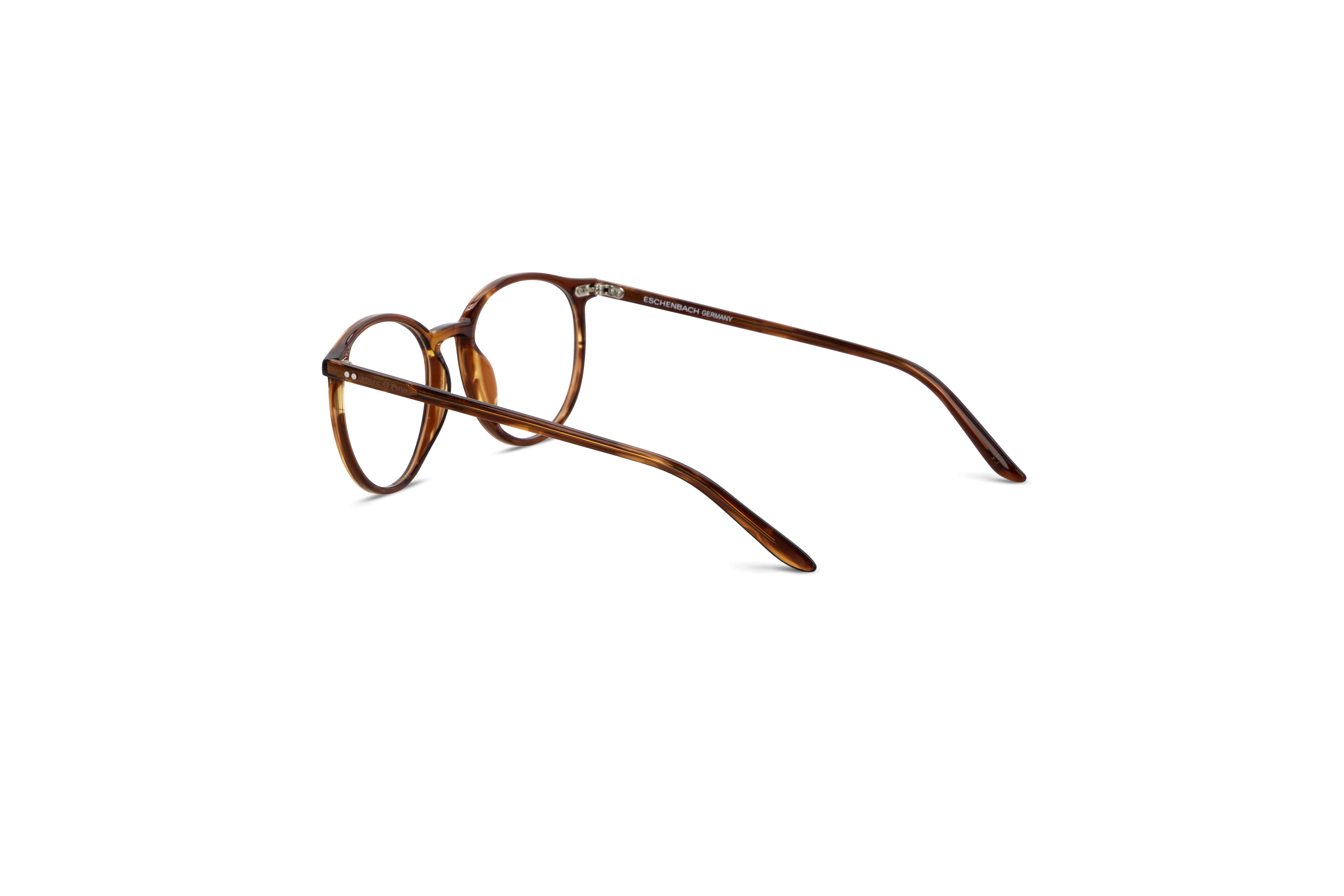 Die Brille Marc O´Polo 503084 in Braun mit Innenansicht.