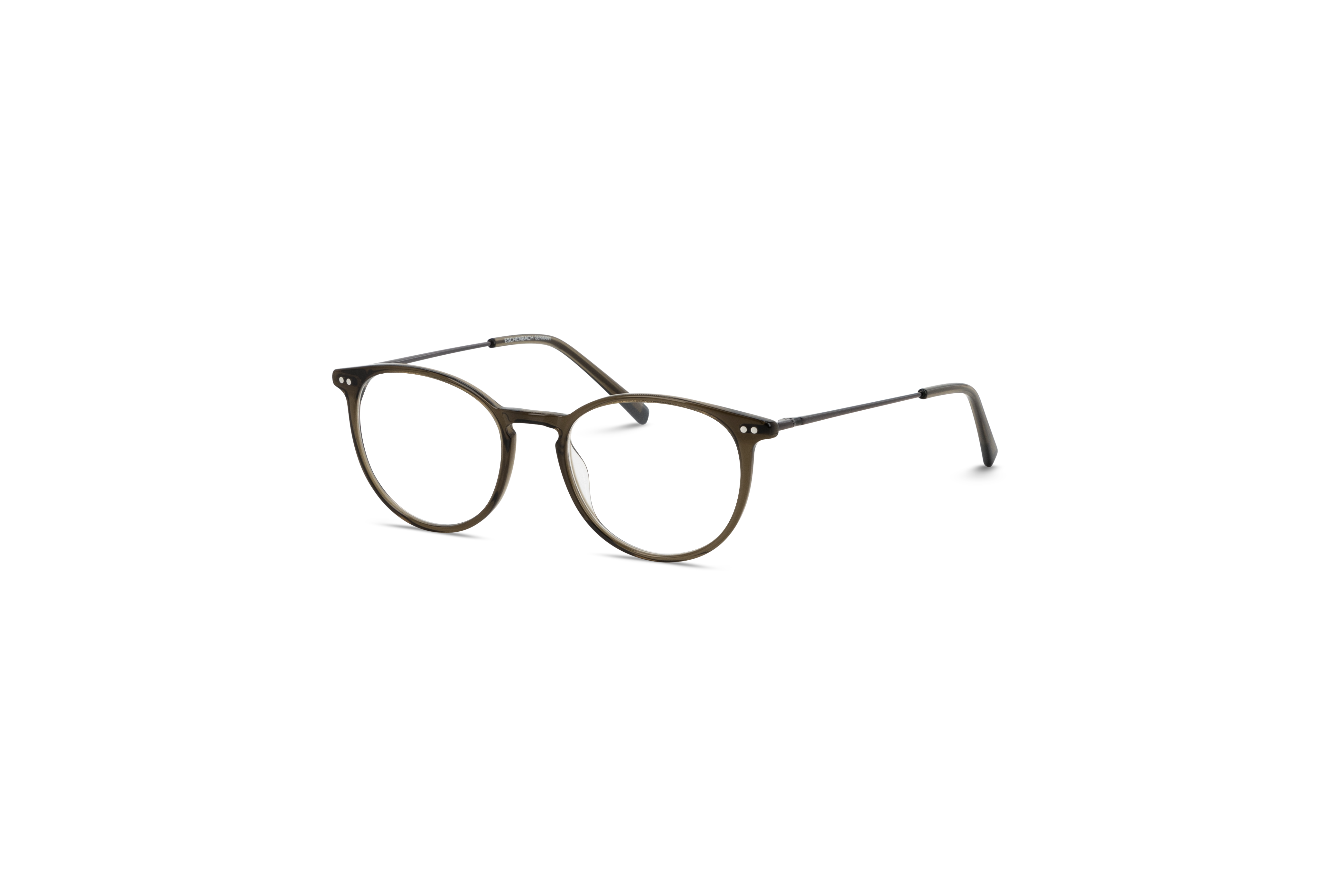 45° Ansicht der Brille Humphrey's 581066 in Grün auf weißem Hintergrund.