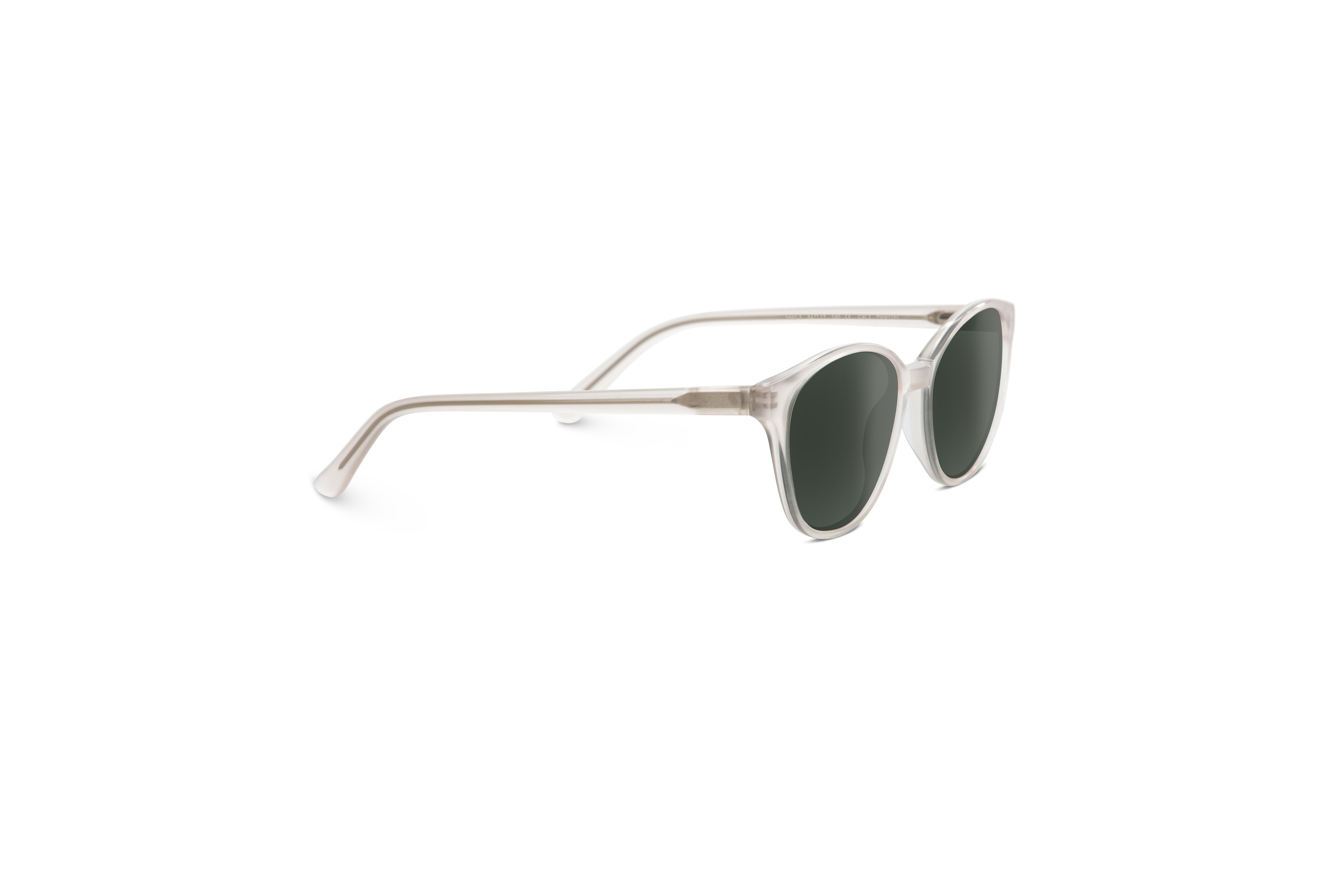 Die Sonnenbrille Sol No. 7892 in Transparent mit Seitenansicht.