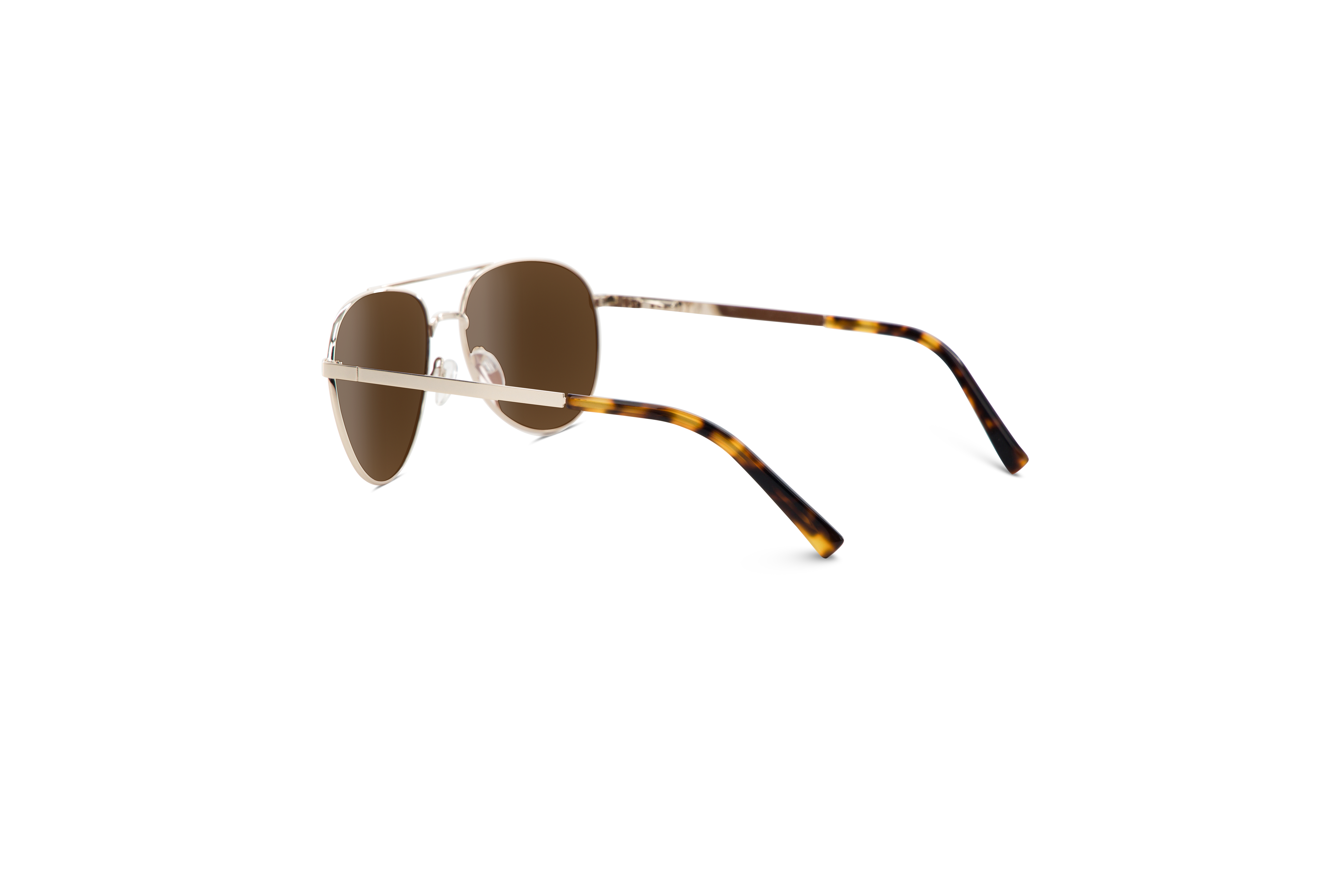 Die Sonnenbrille Sol No. 7901 in Gold mit Innenansicht.