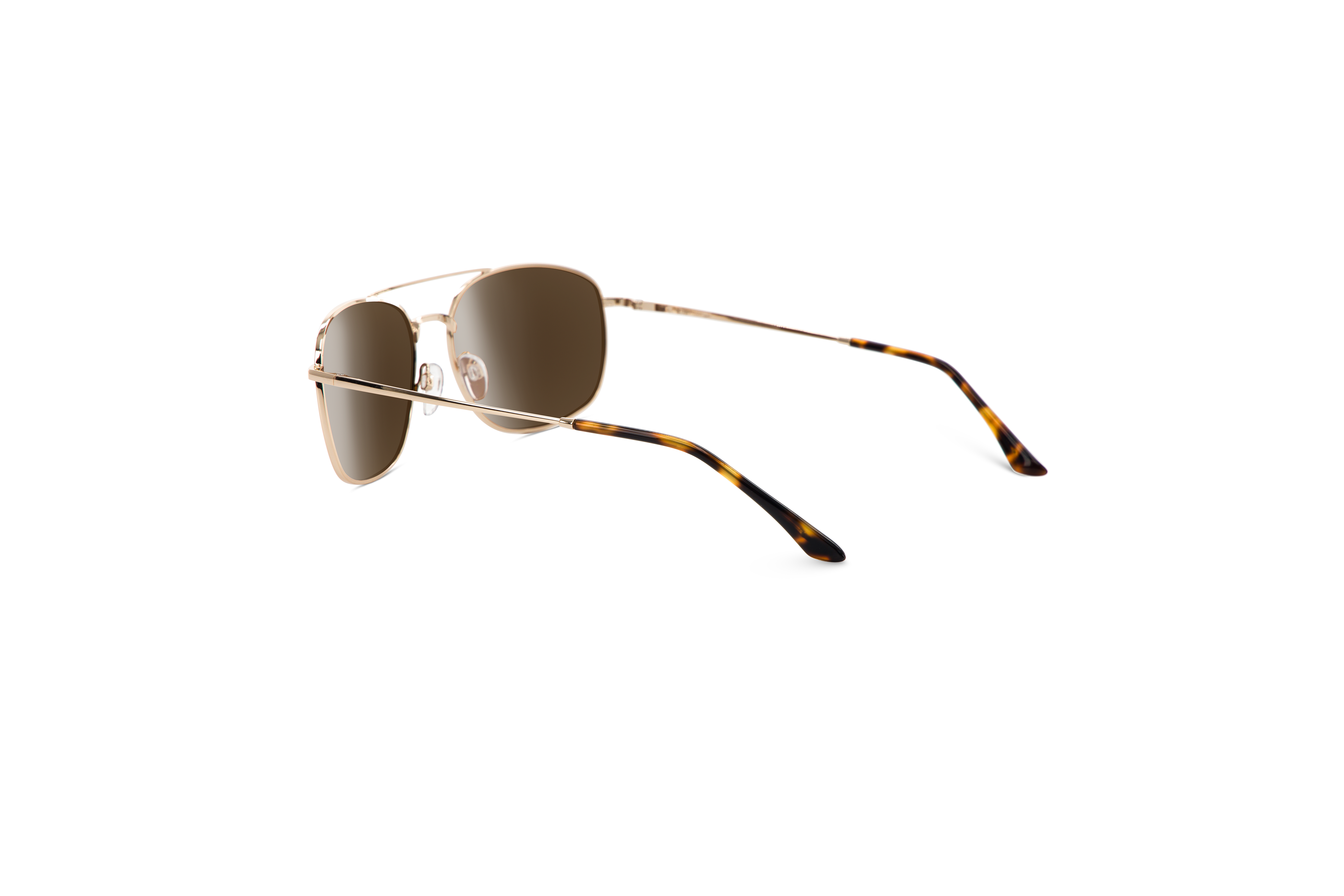 Die Sonnenbrille Sol No. 707 in Gold mit Innenansicht.