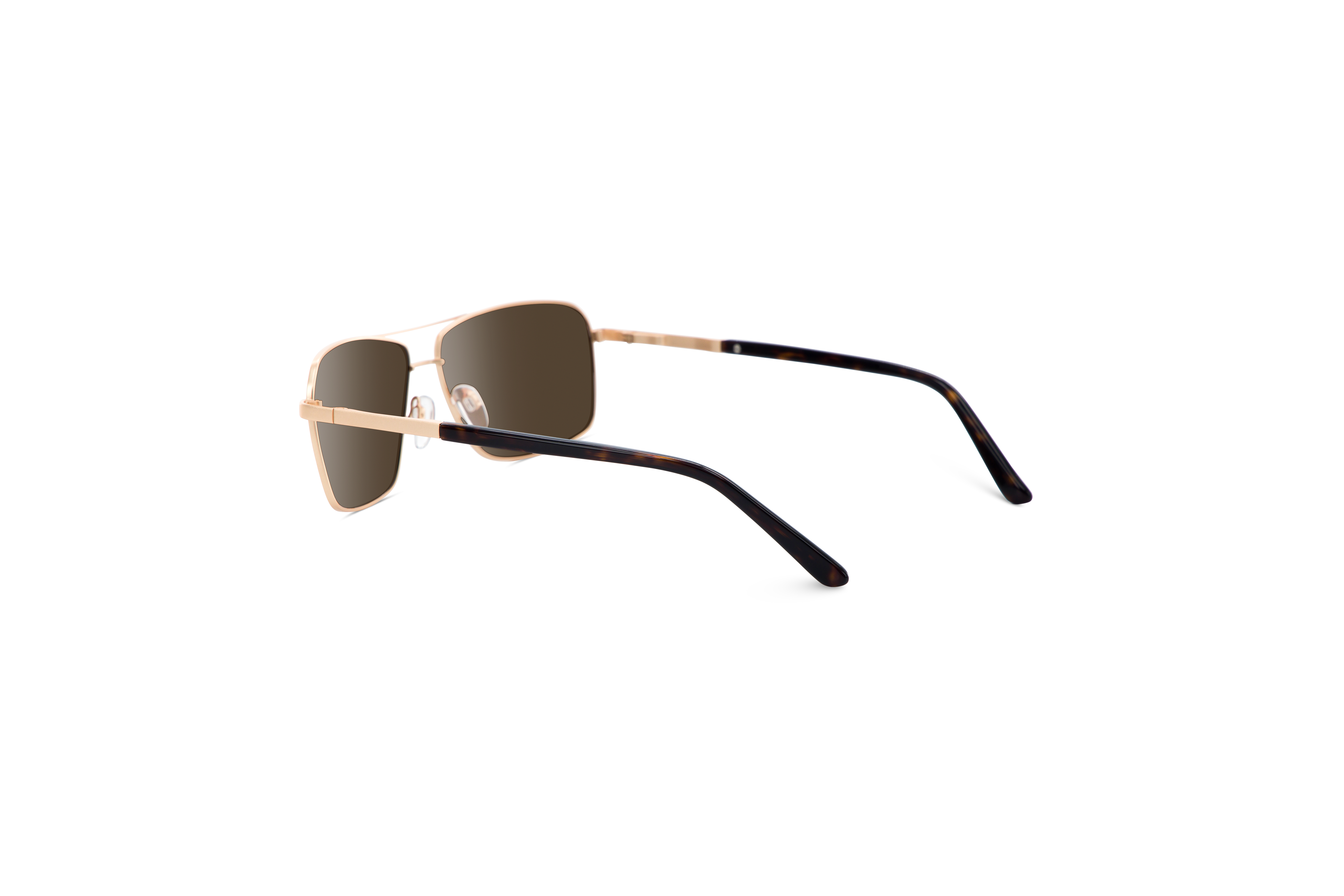 Die Sonnenbrille Sol No. 719 in Gold mit Innenansicht.