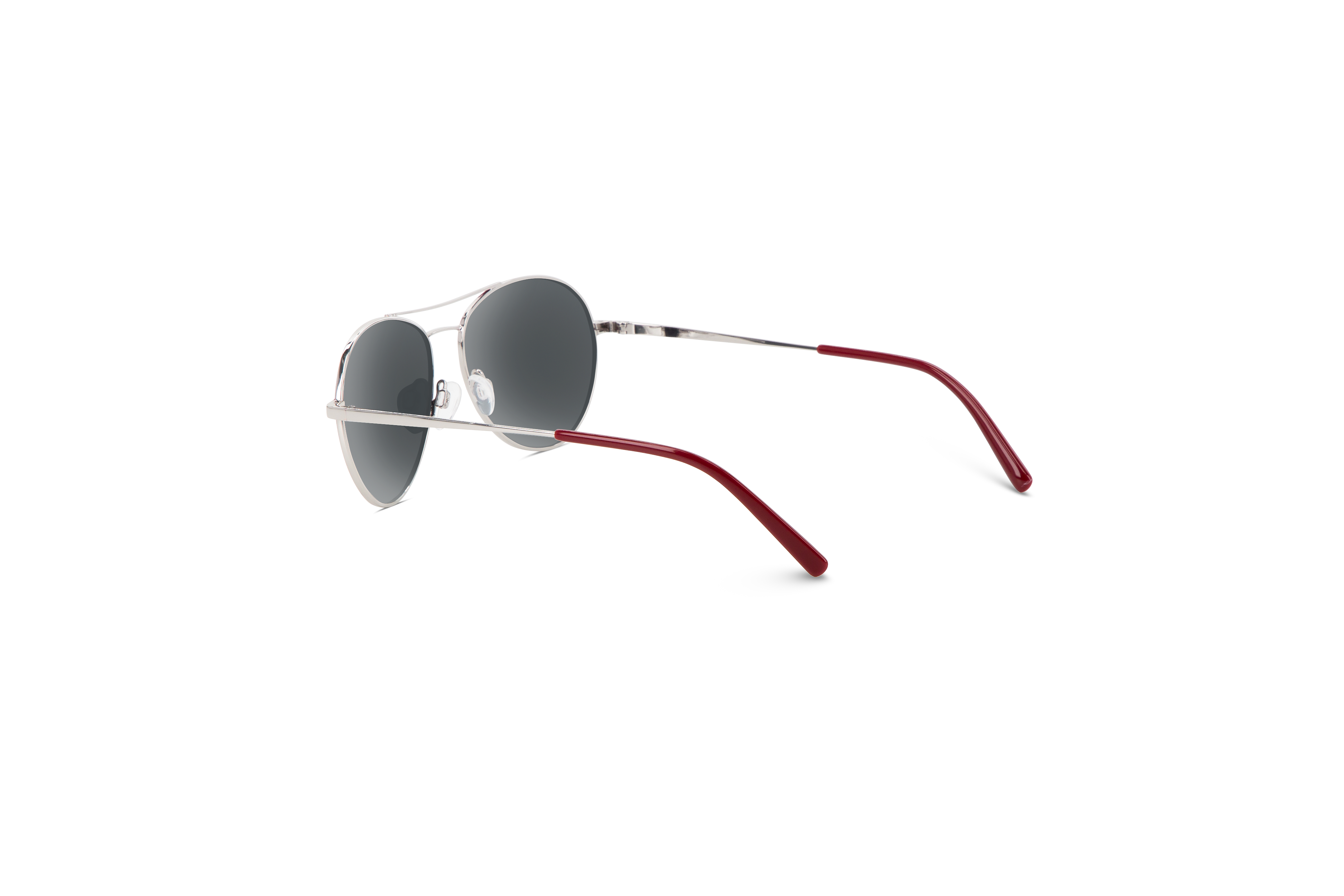 Die Sonnenbrille Sol No. 712 in Rot mit Innenansicht.