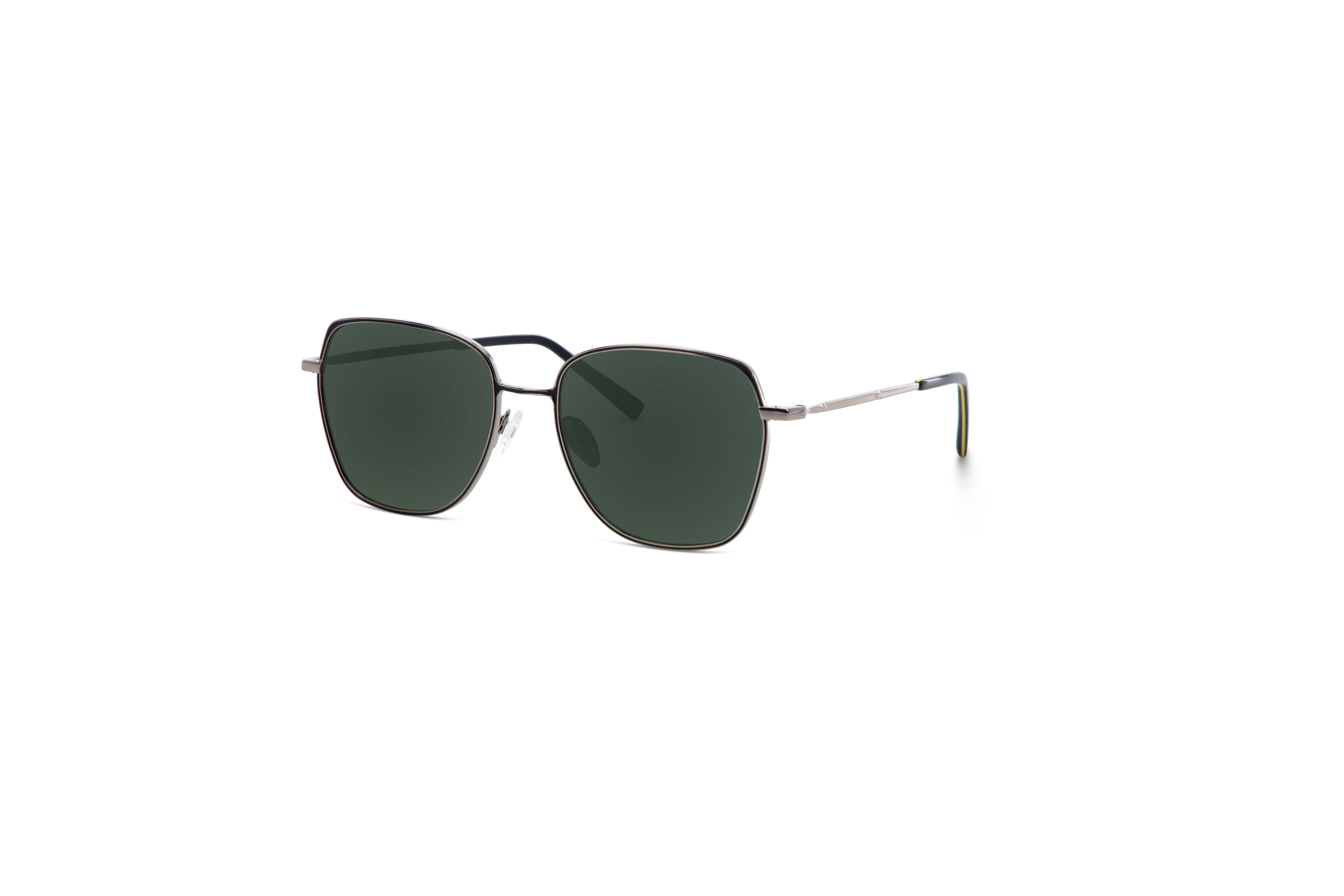 45° Ansicht der Sonnenbrille Sol No. 716 in Metallisch auf weißem Hintergrund.