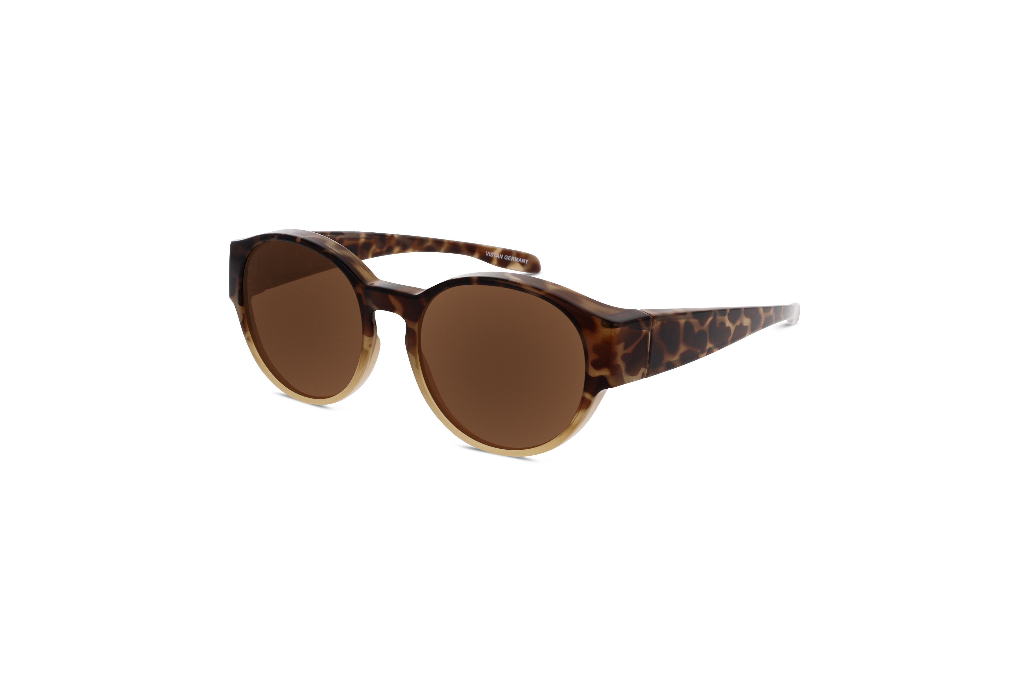 45° Ansicht der Sonnenbrille Cover Me 7764 in Braun auf weißem Hintergrund.
