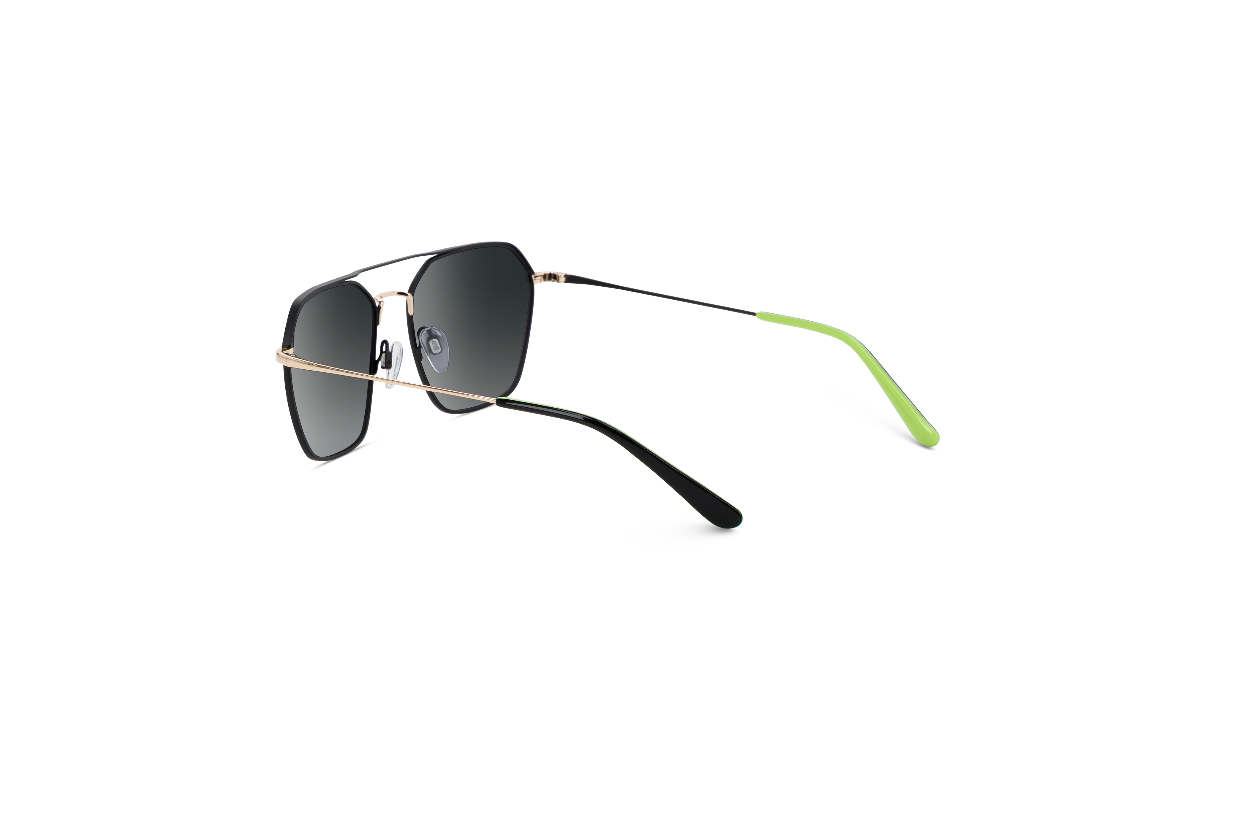 Die Sonnenbrille Sol No. 750 in Schwarz mit Innenansicht.