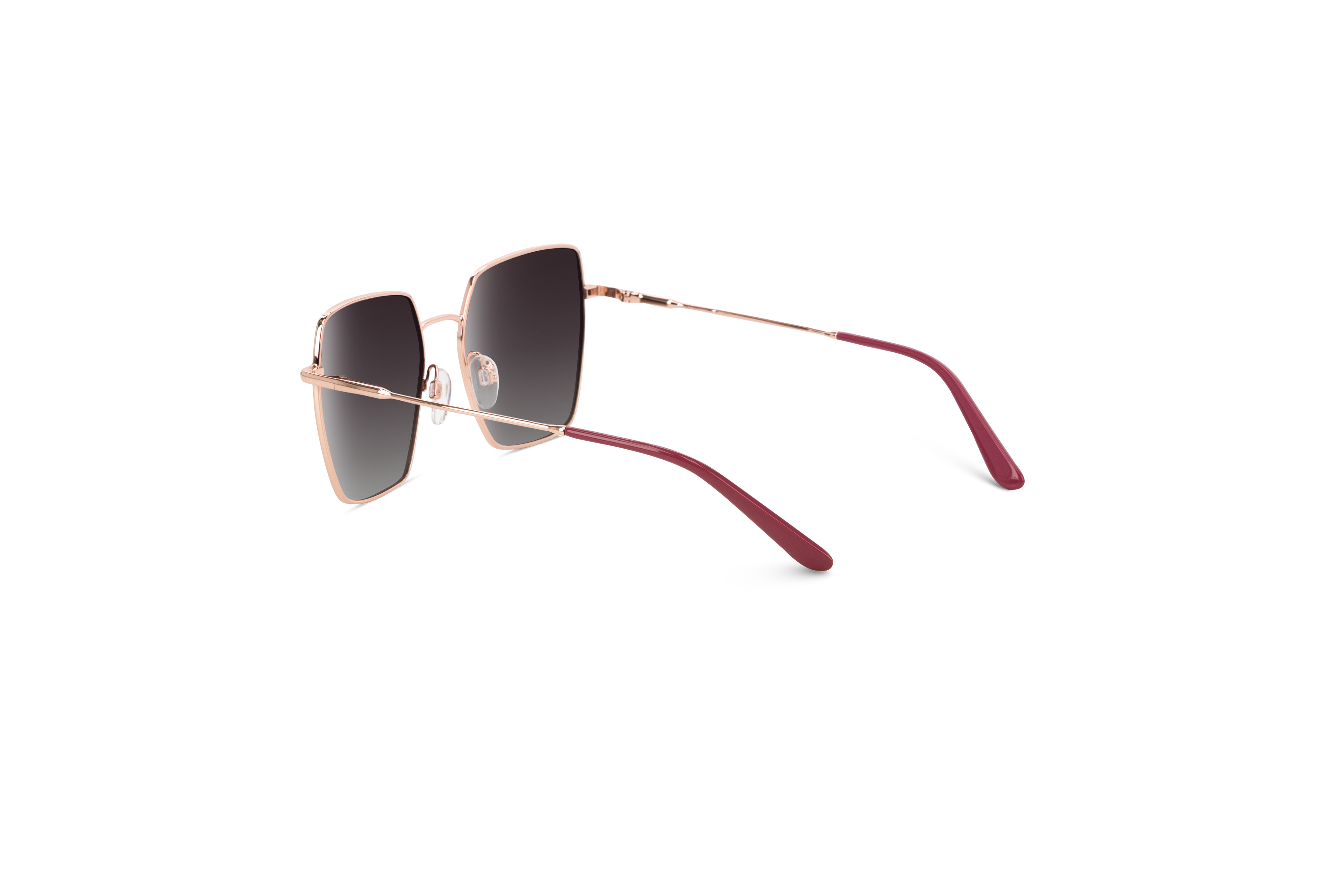 Die Sonnenbrille Sol No. 746 in Orange mit Innenansicht.