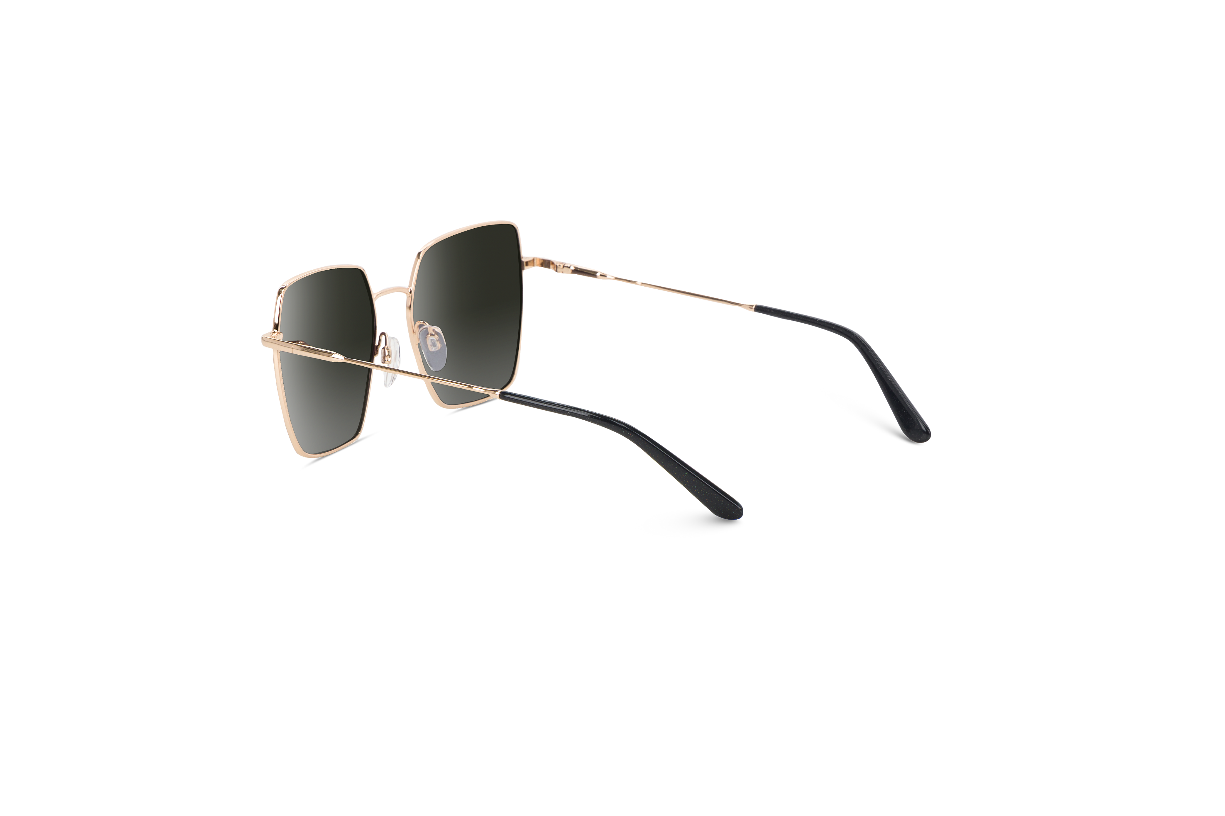 Die Sonnenbrille Sol No. 746 in Schwarz mit Innenansicht.