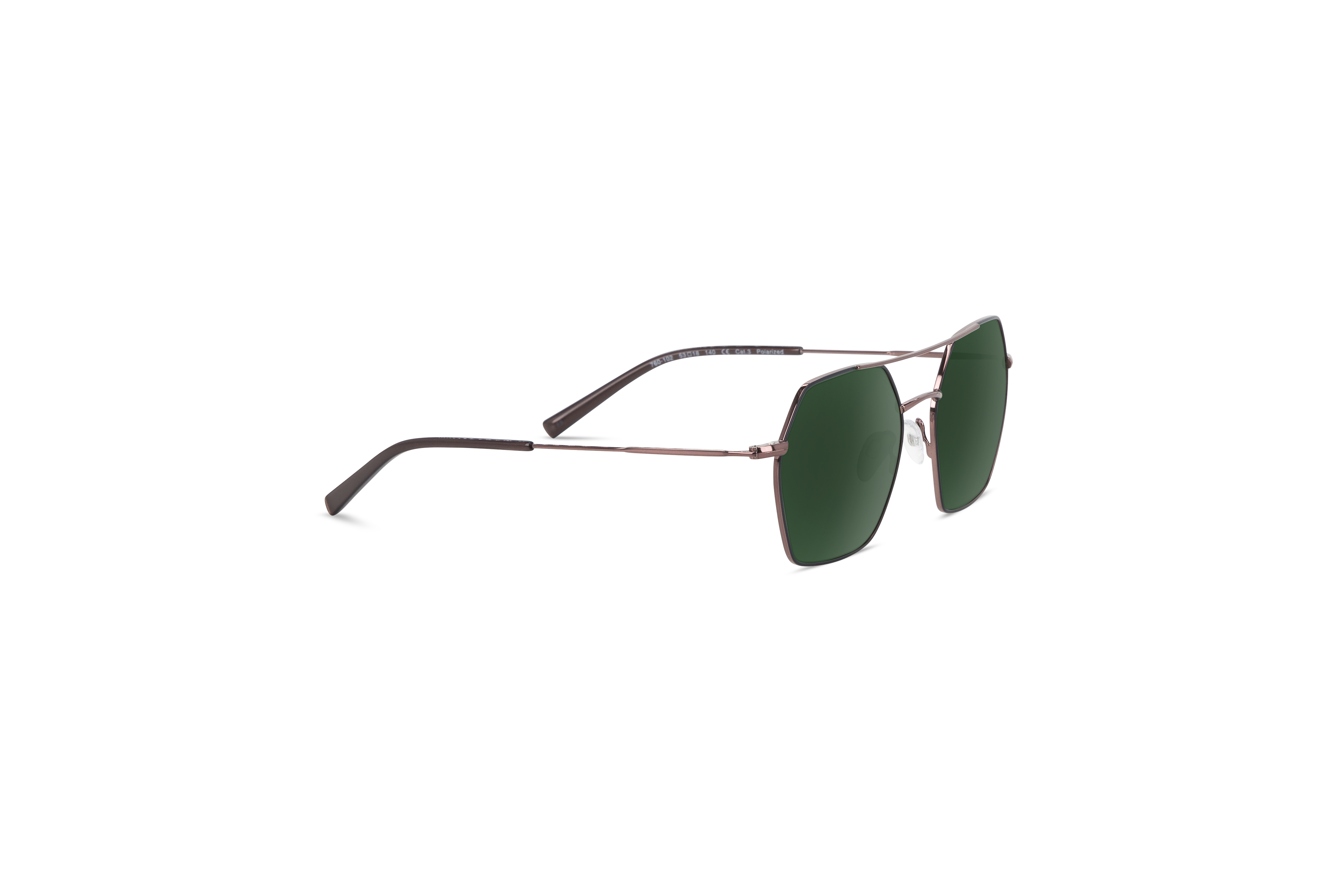 Die Sonnenbrille Sol No. 760 in Schwarz mit Seitenansicht.