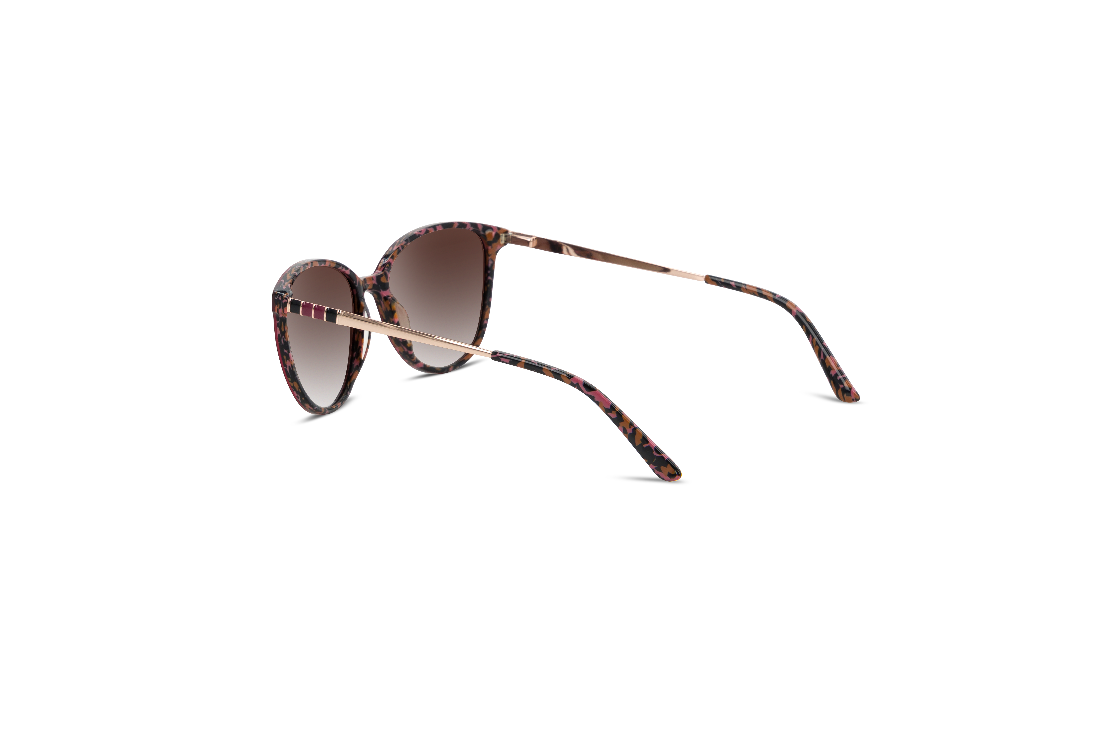 Die Sonnenbrille Sol No. 784 in Schwarz mit Innenansicht.