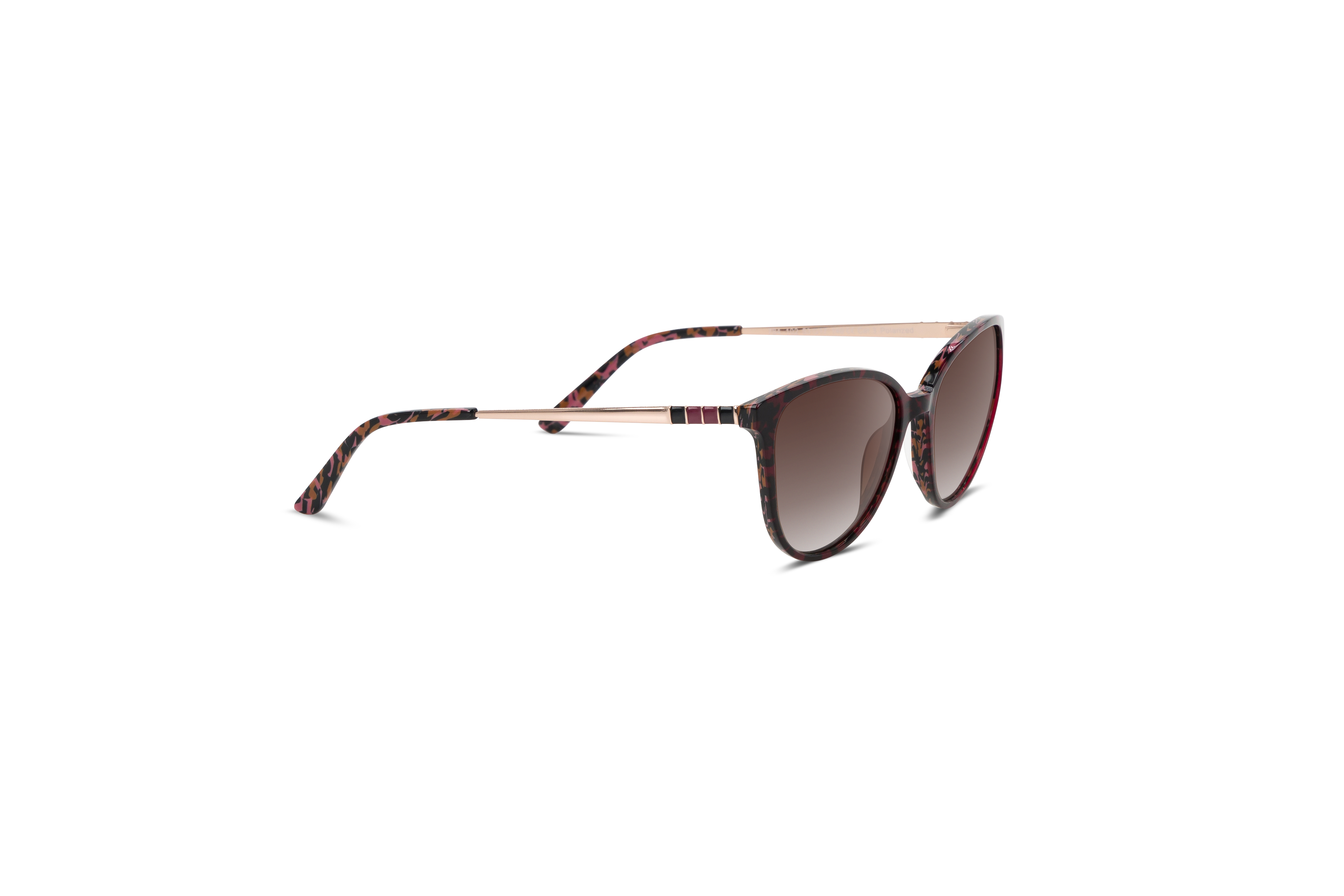 Die Sonnenbrille Sol No. 784 in Schwarz mit Seitenansicht.