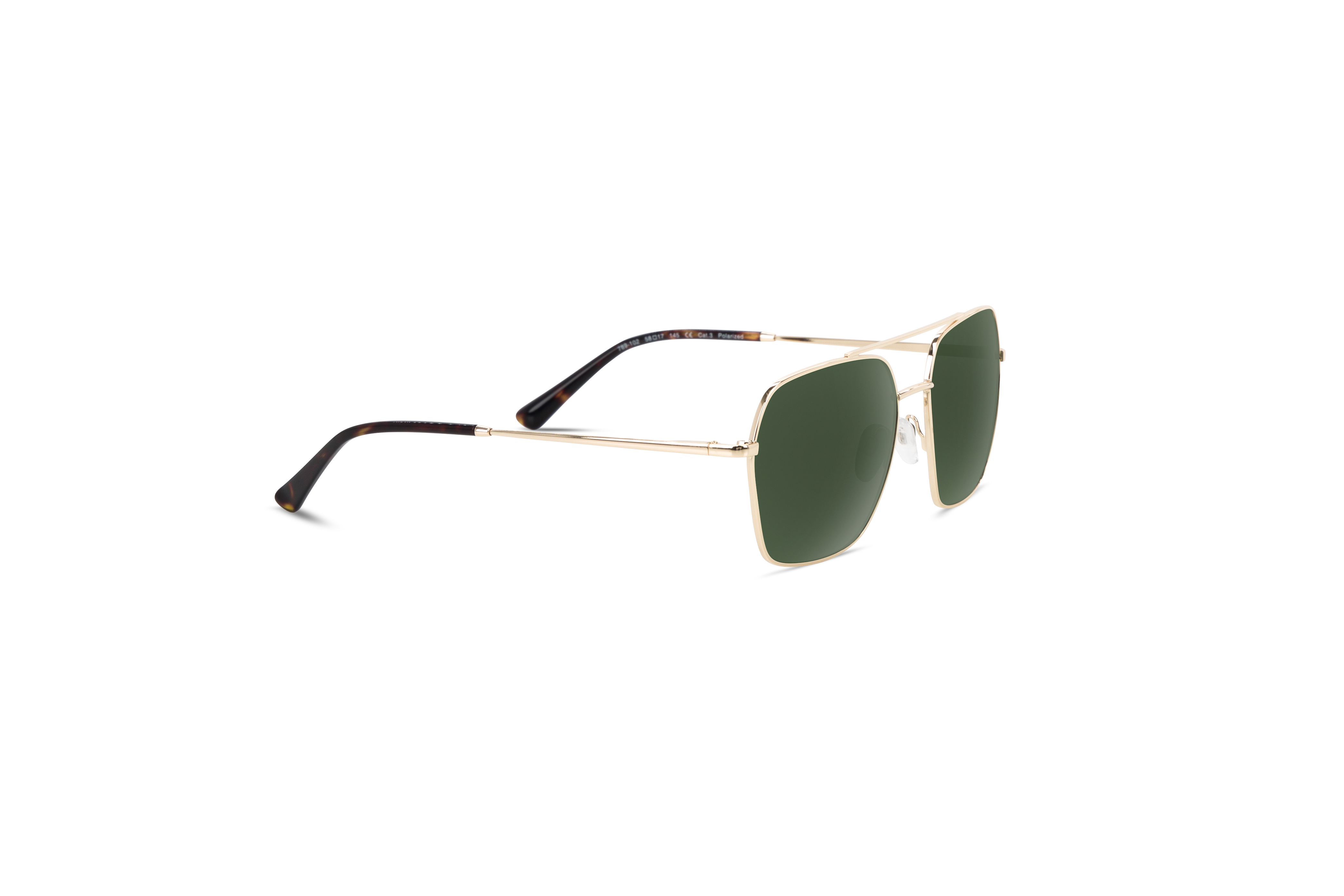 Die Sonnenbrille Sol No. 789 in Schwarz mit Seitenansicht.