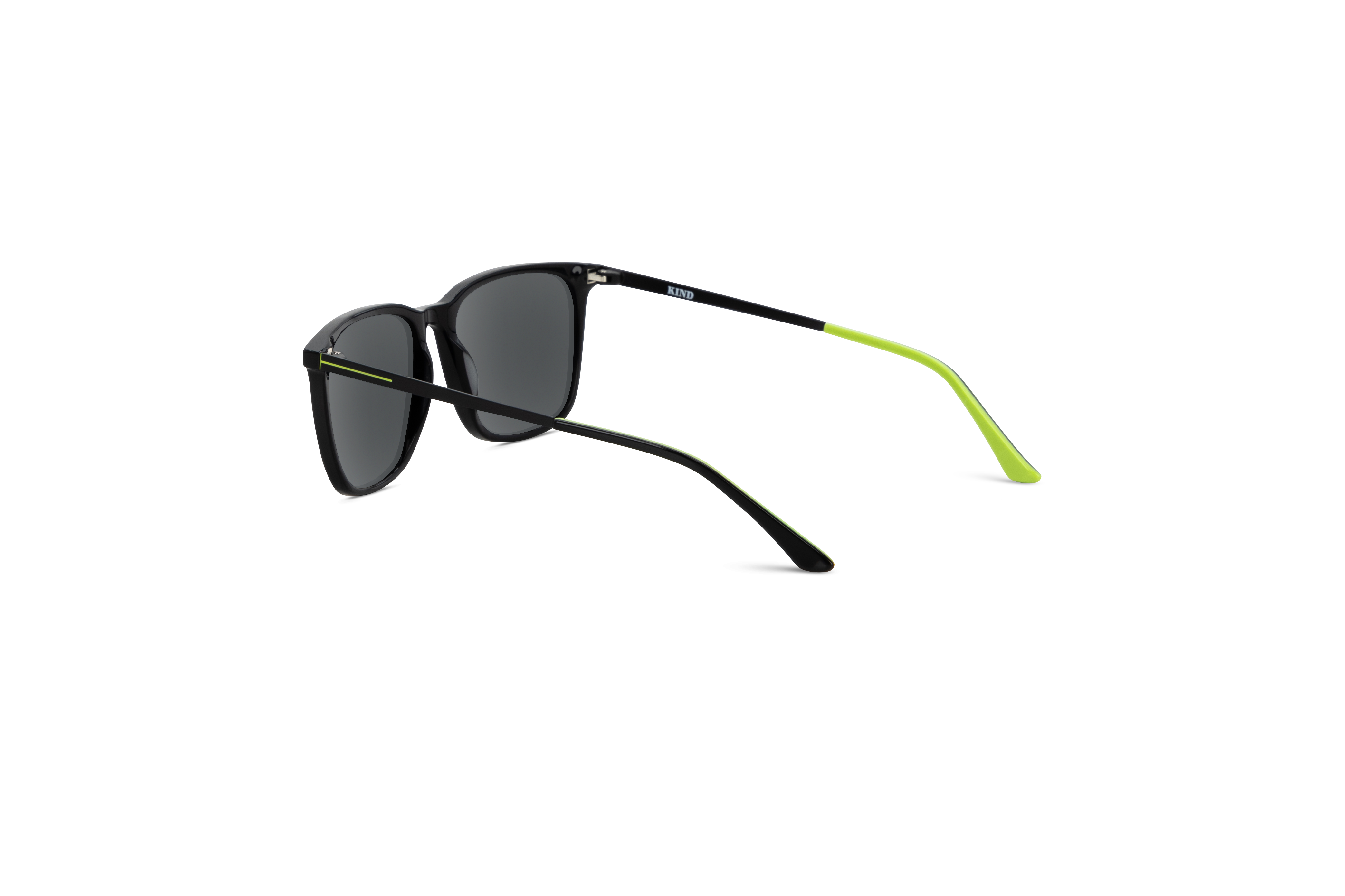 Die Sonnenbrille KIND 879 in Schwarz mit Innenansicht.